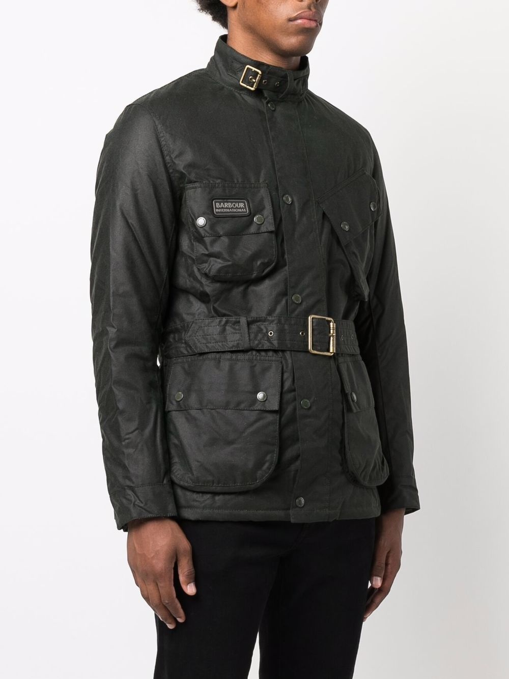 coated buckled windbreaker - 3