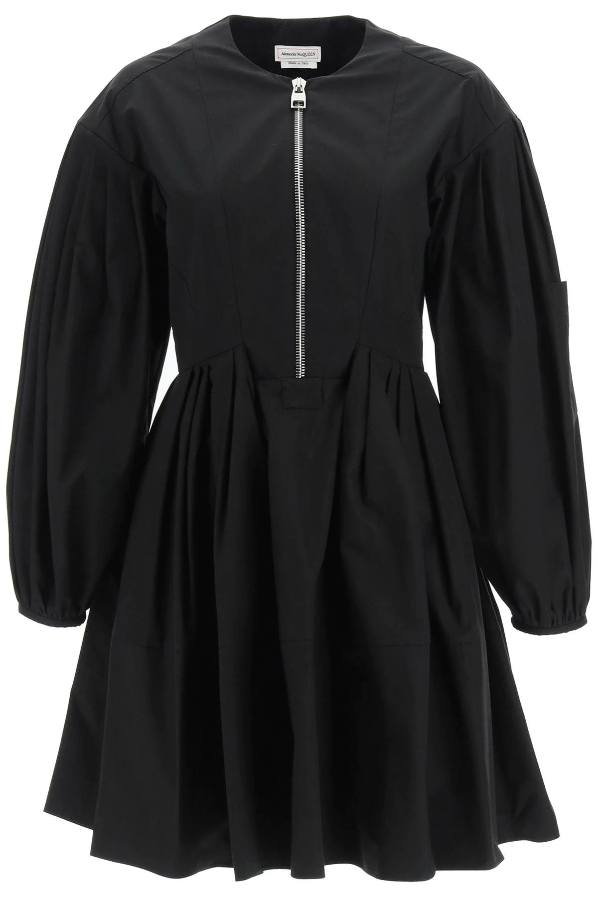 BLOUSON SLEEVE MINI DRESS - 1