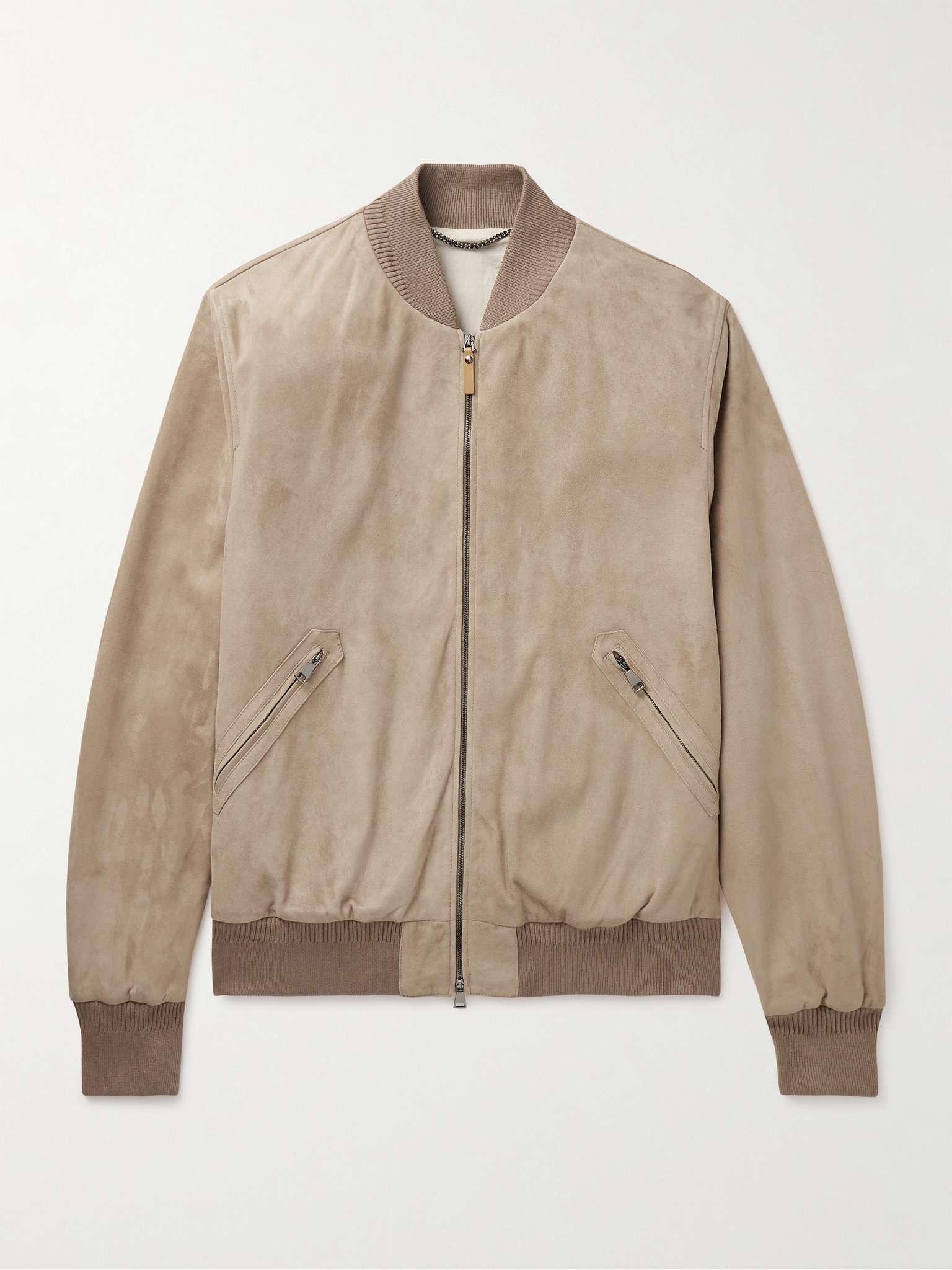 Suede Bomber Jacket - 1