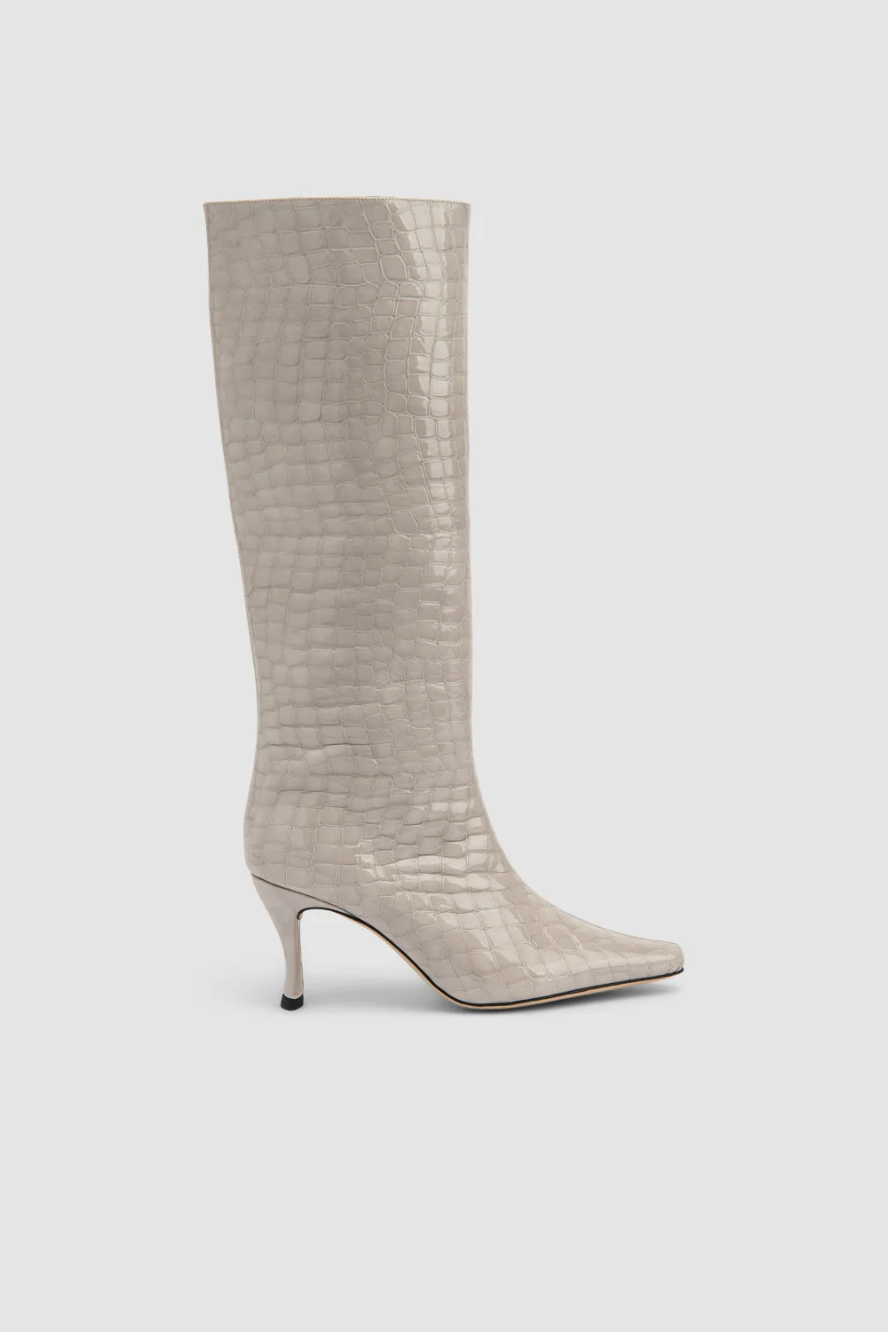 Stevie 42 Croco Embossed Knee-High Boot - 1