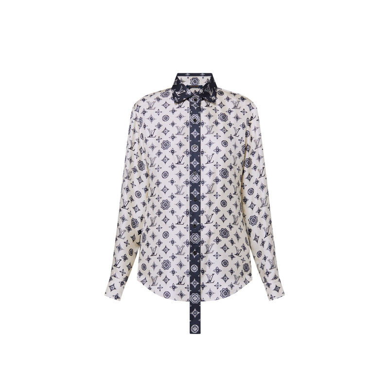 Monogram Silk Shirt 1