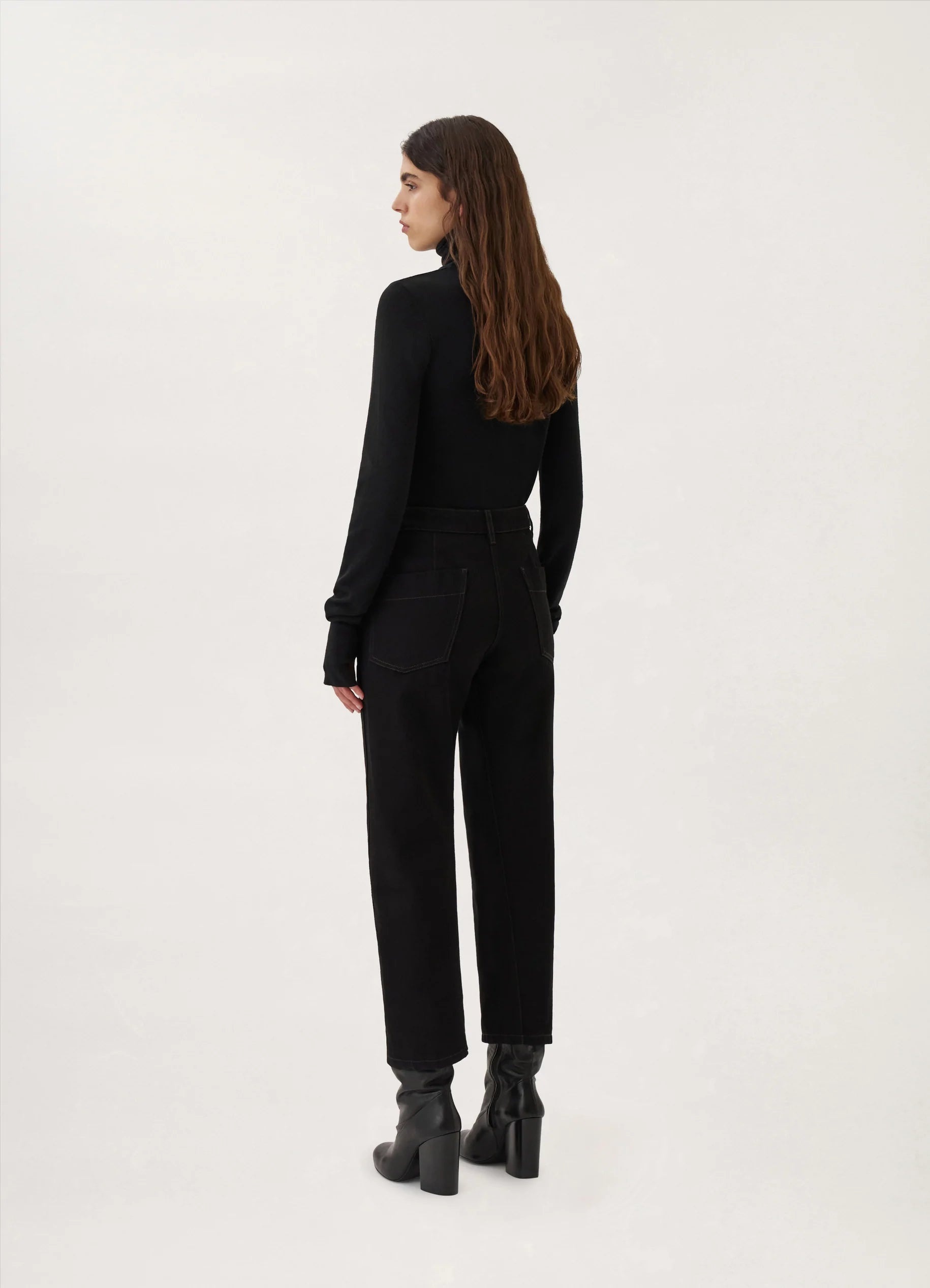 DENIM TWISTED PANTS
BLACK DENIM - 3