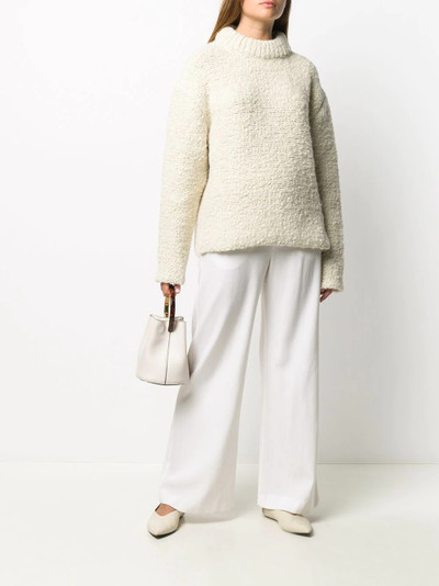 Jil Sander textured oversized knitted jumper outlook