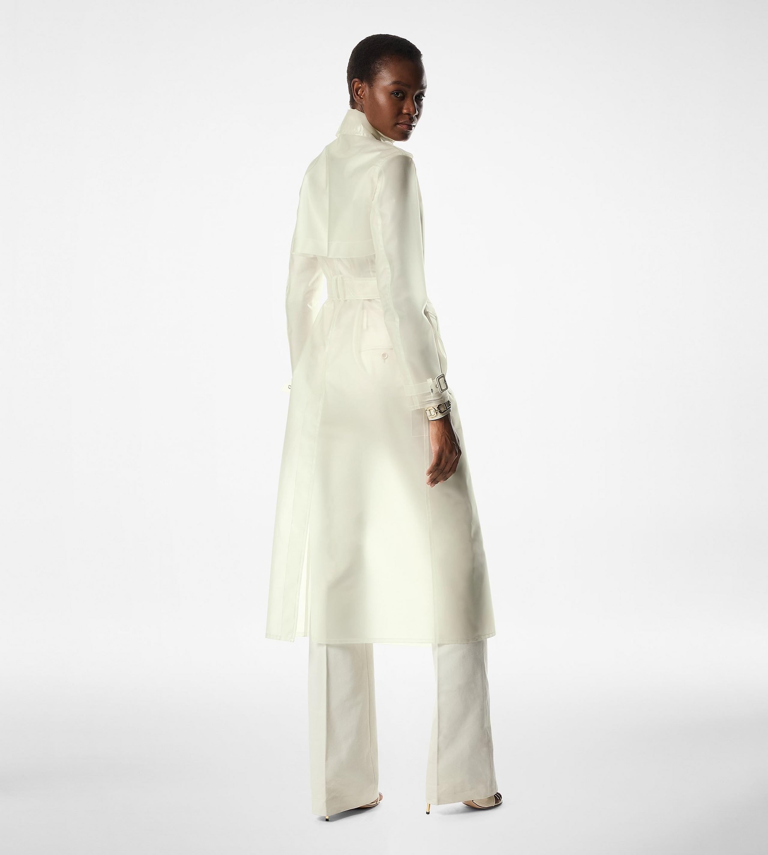 TECHNICAL MATERIAL TRENCH COAT - 4
