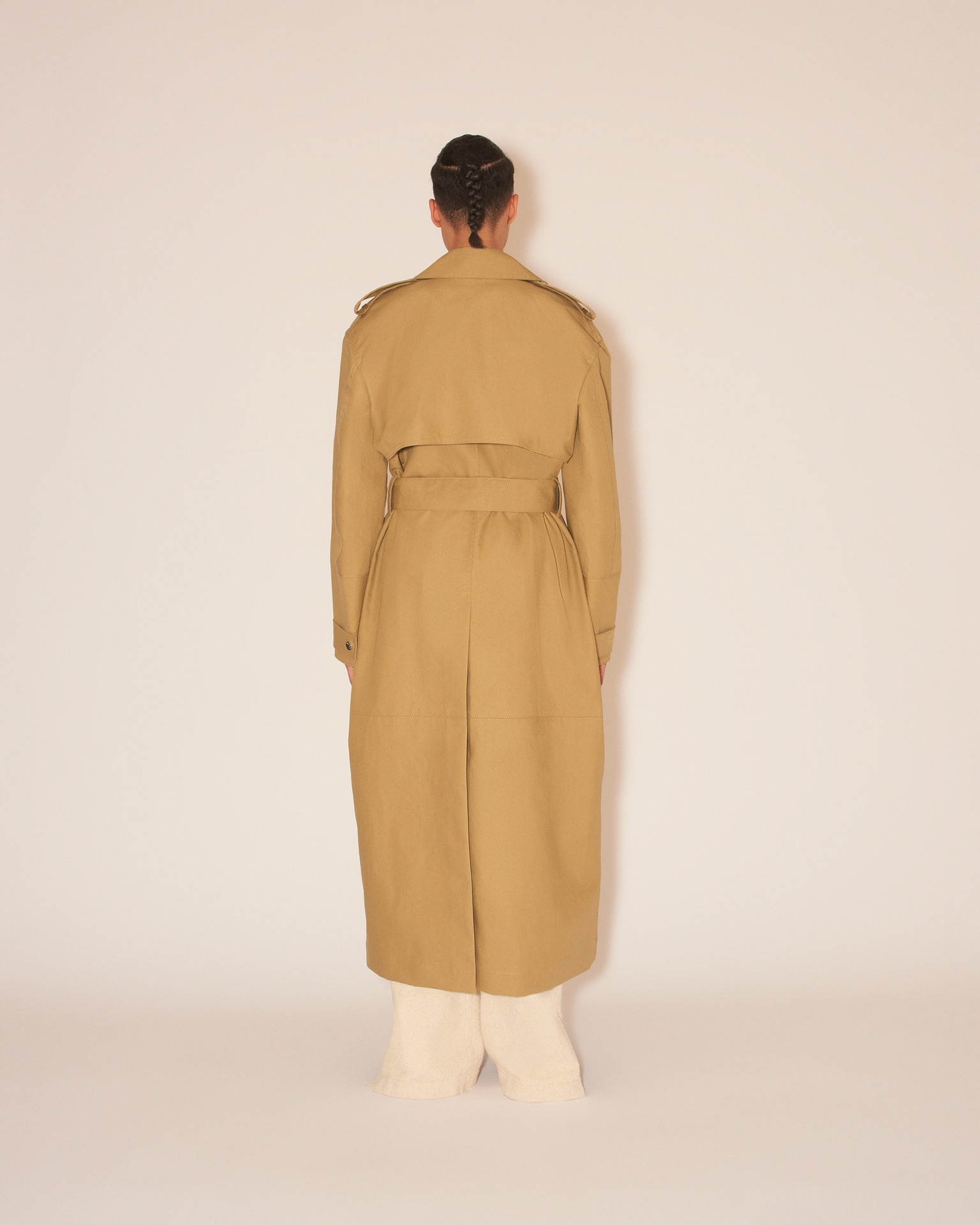 MEEKA - Oversized trench coat - Khaki - 5