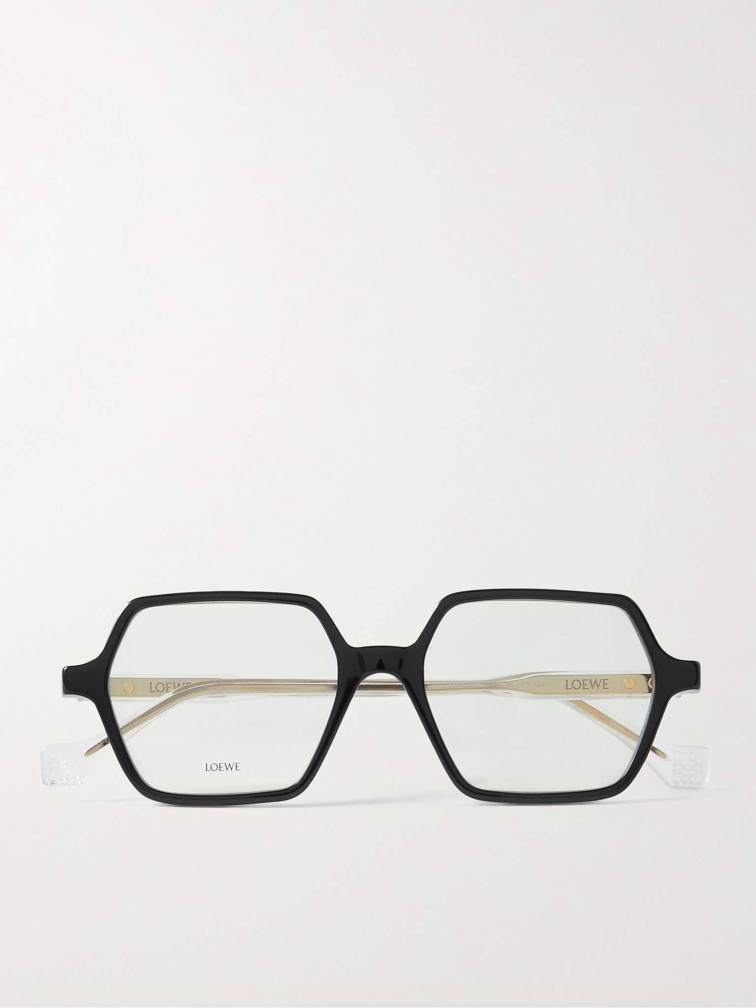 Hexagon-Frame Acetate Optical Glasses - 1