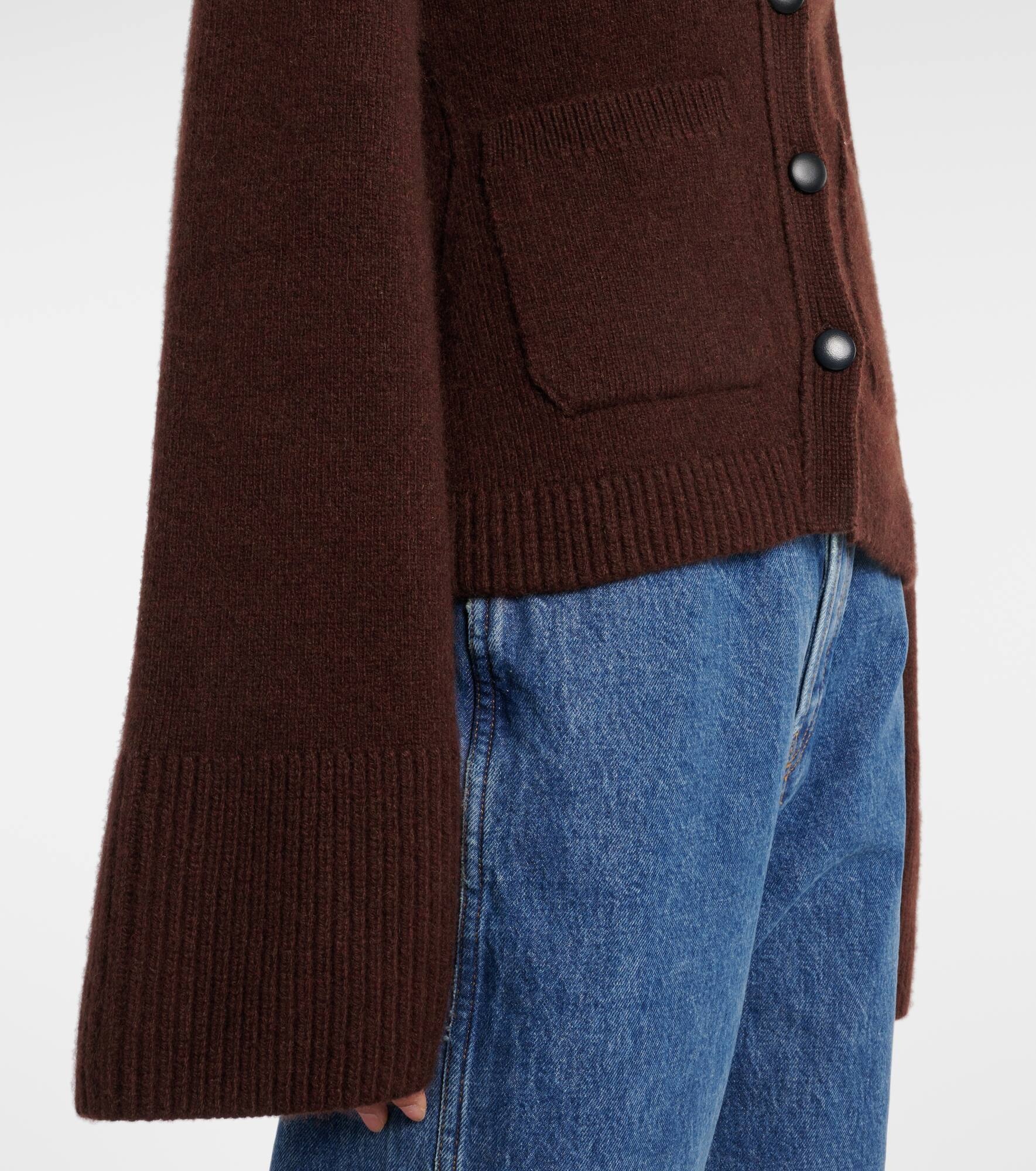 Scarlet cashmere cardigan - 5