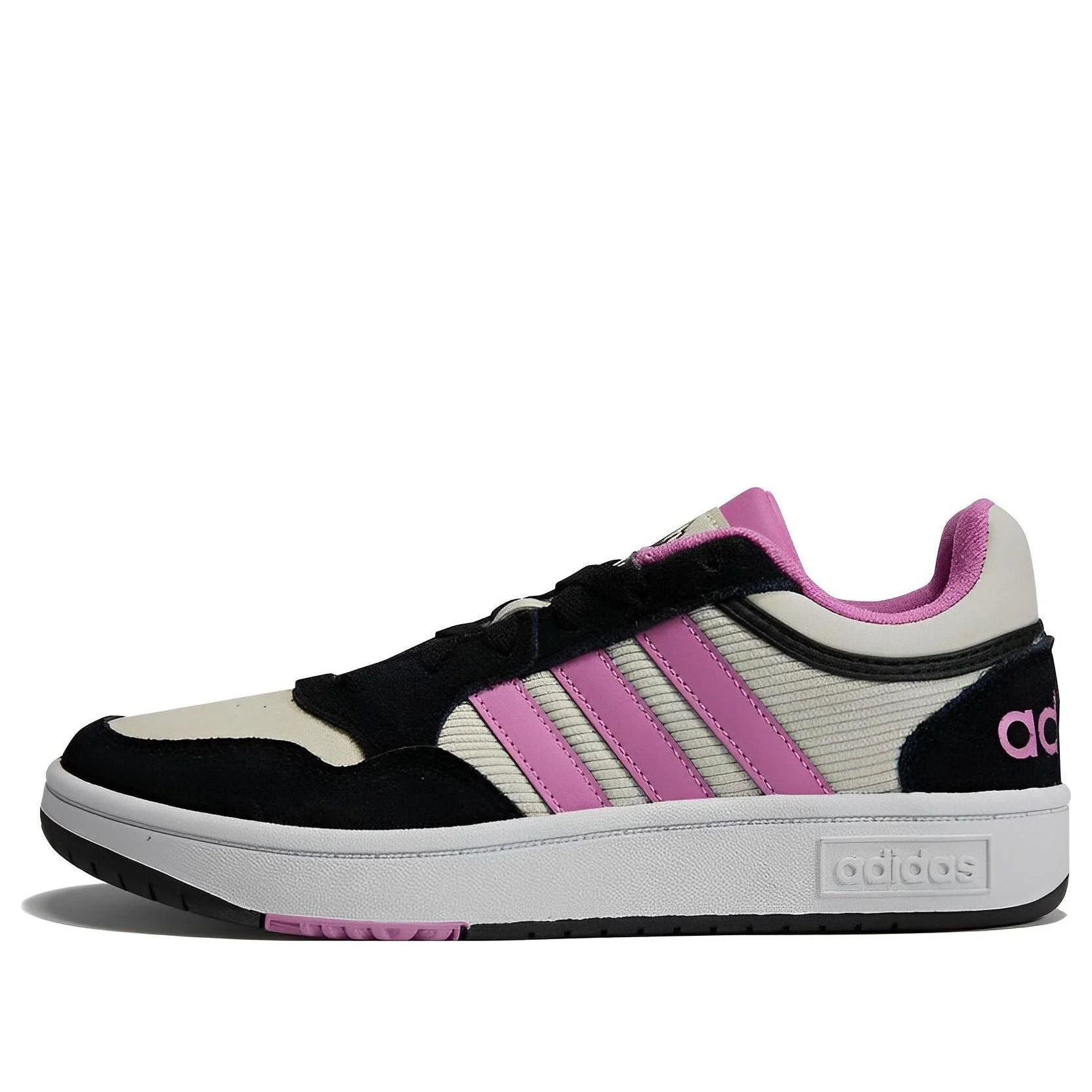 (WMNS) adidas Neo Hoops 3.0 Lifestyle Shoes 'Black White Pink' HP6907 - 1