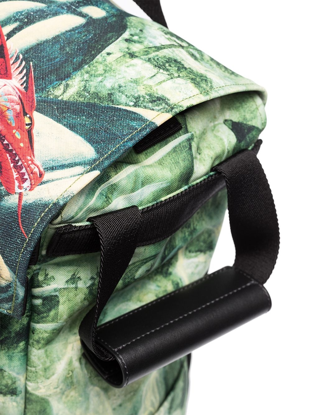 Red Dragon print backpack - 4