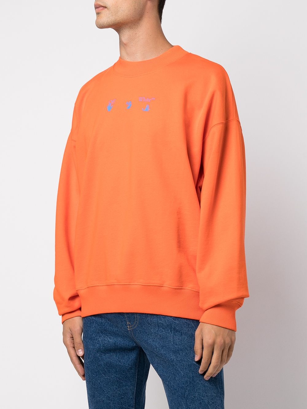 Hands Off logo sweatshirt - 3