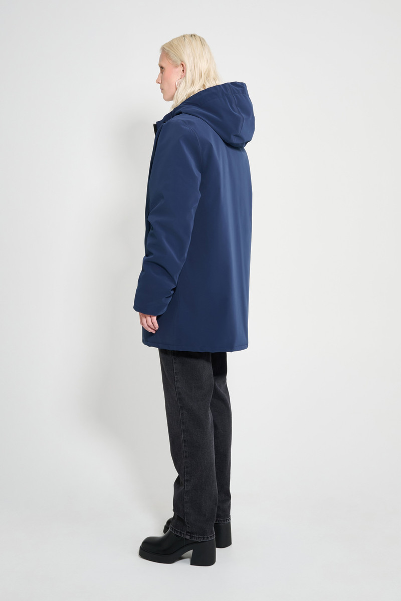 Stockholm Matte Winter Coat Navy 4