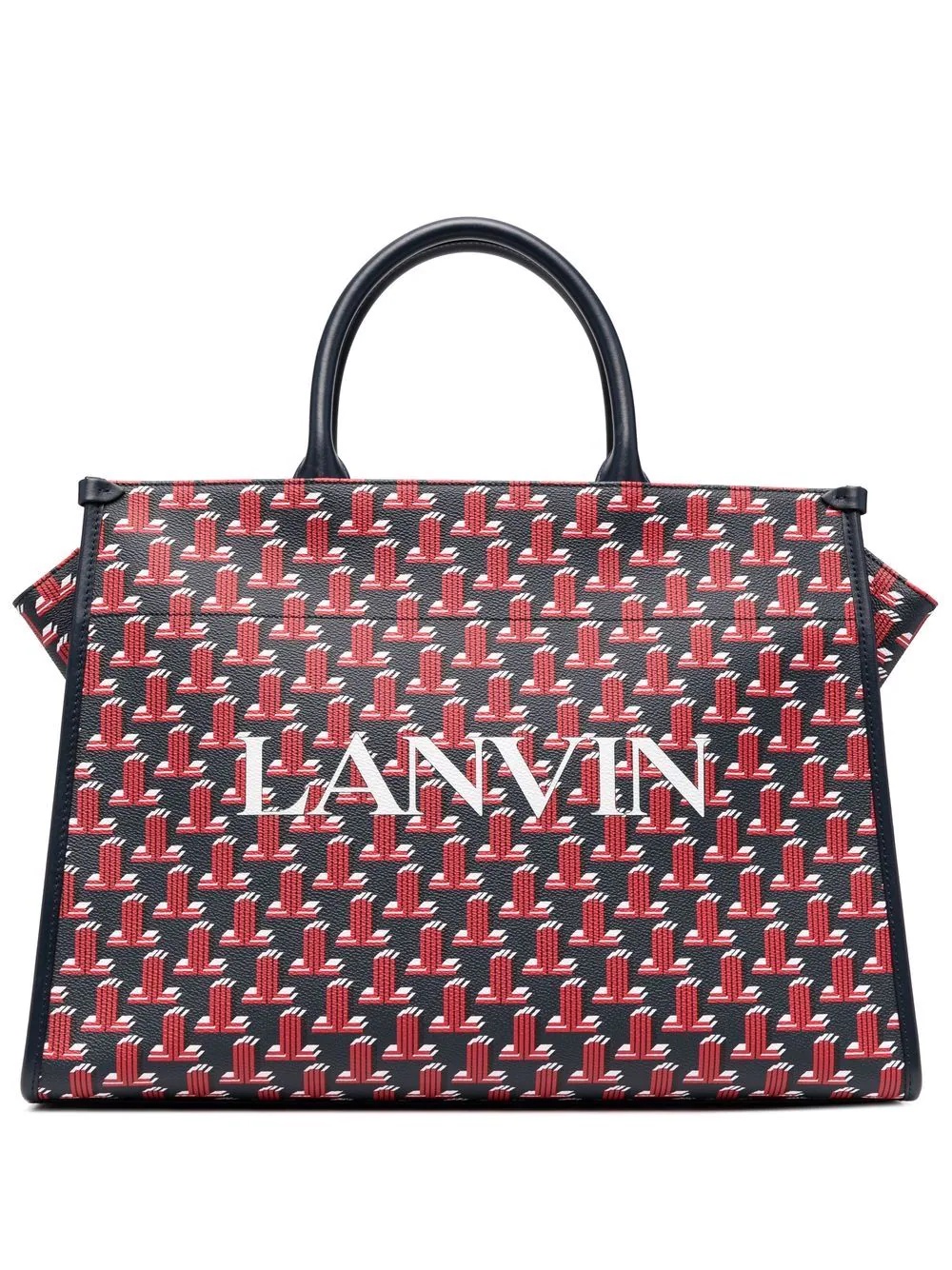 monogram-print tote bag - 1