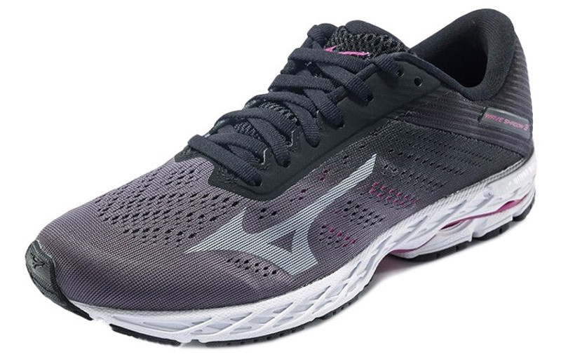 Mizuno (WMNS) Mizuno Wave Shadow 3 Black/Purple J1GD193039 outlook