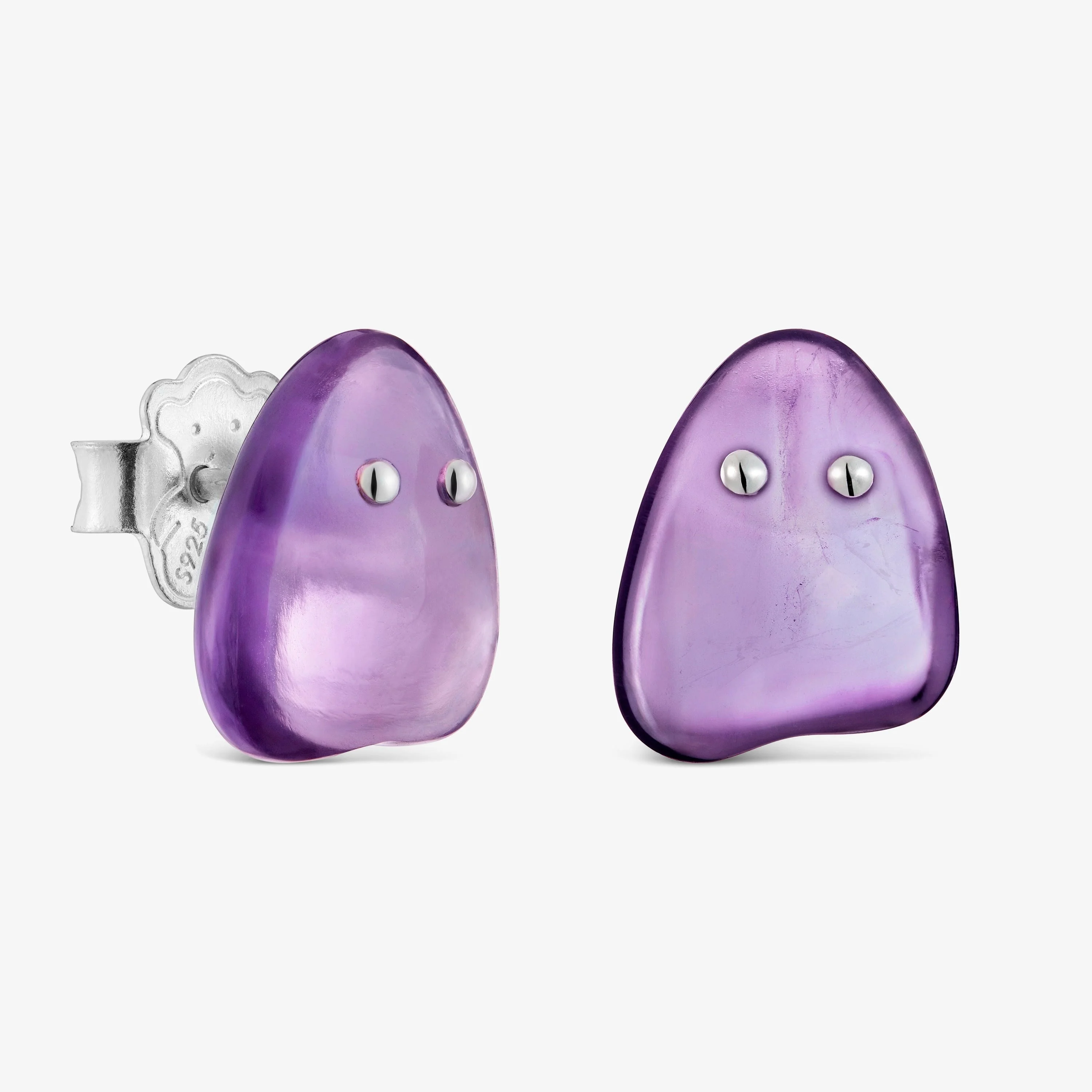 Silver and amethyst Earrings TOUS Boo - 1