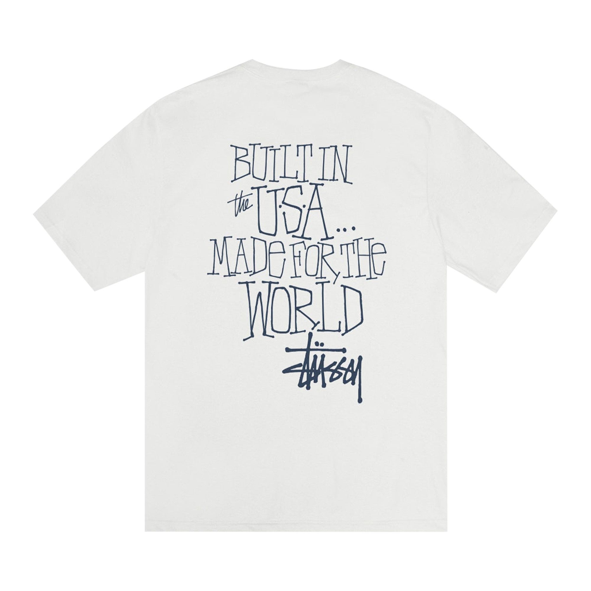 Stussy Built In USA Tee Pigment Dyed 'Natural' - 2