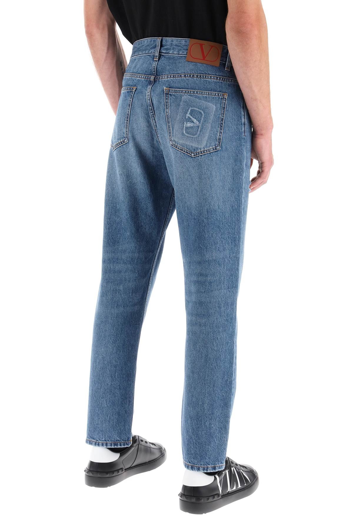 TAPERED JEANS WITH MEDIUM WASH - 4