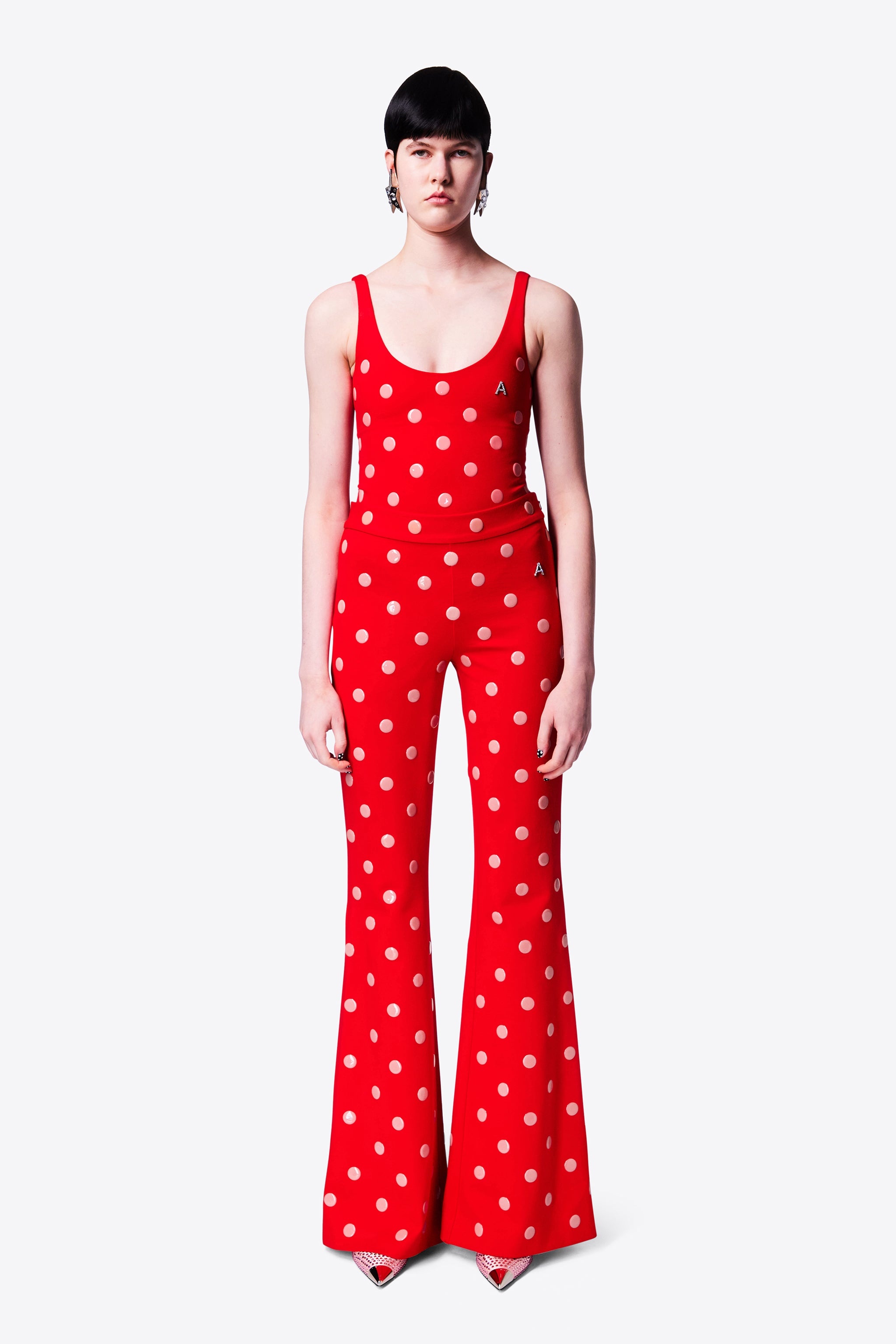 POLKA DOT FLARE PANT - 5