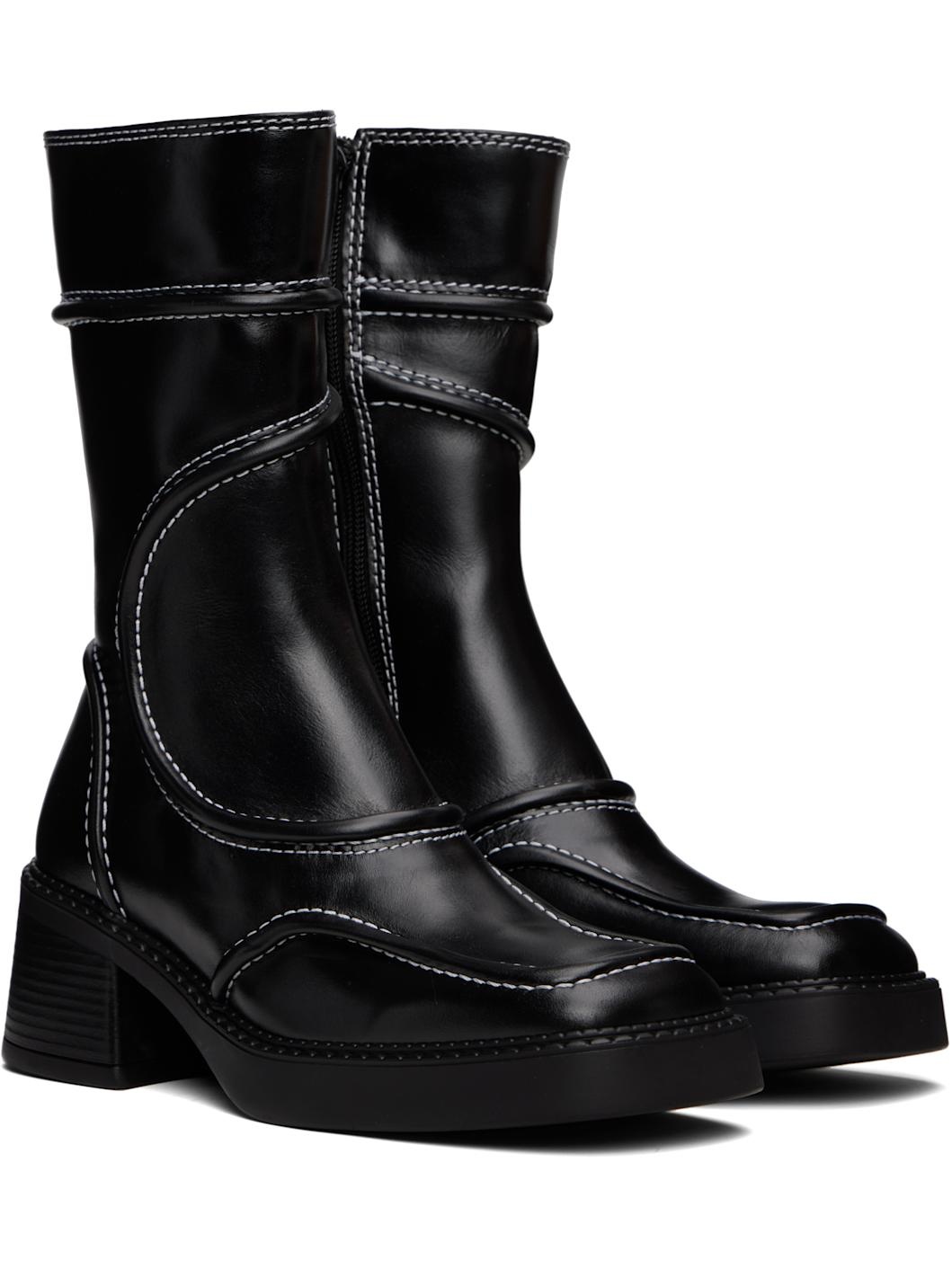 Black Malene Ankle Boots - 4
