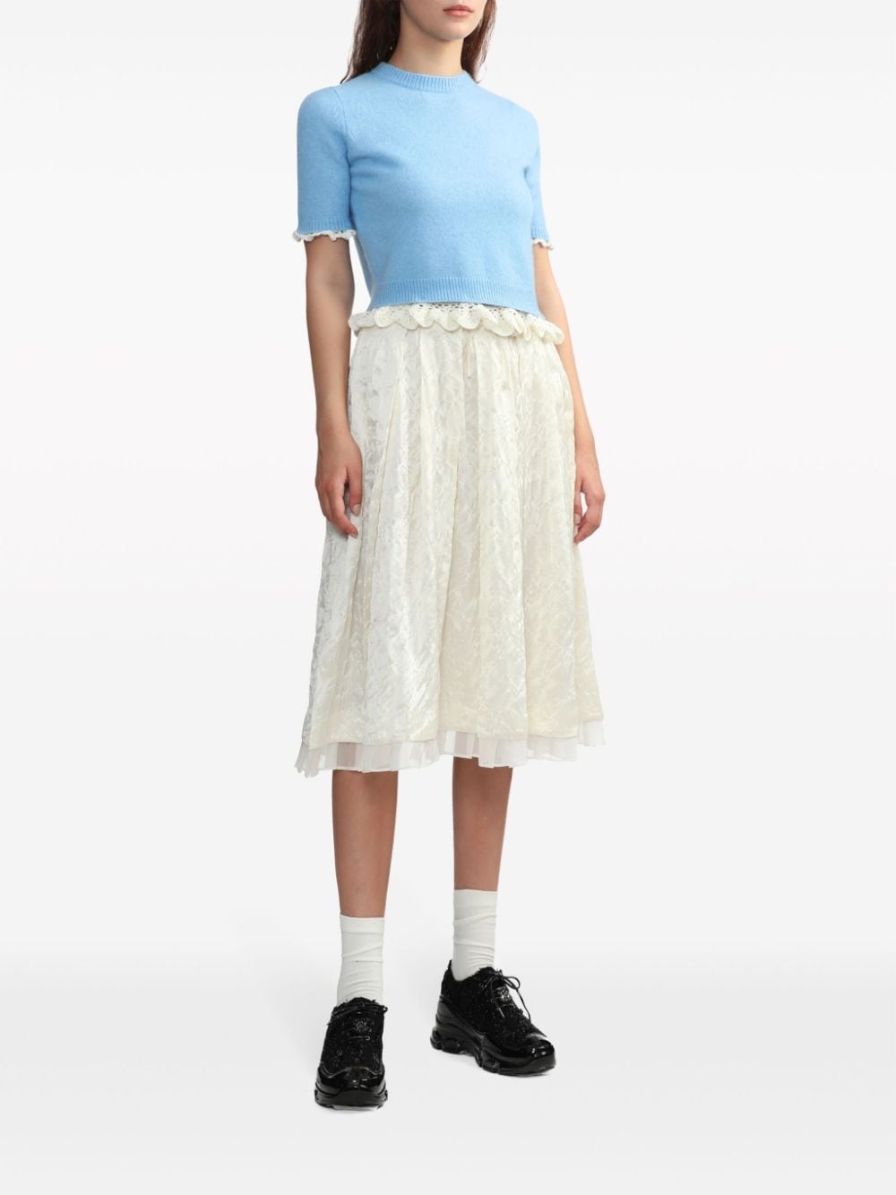tweed low-top sneakers - 13