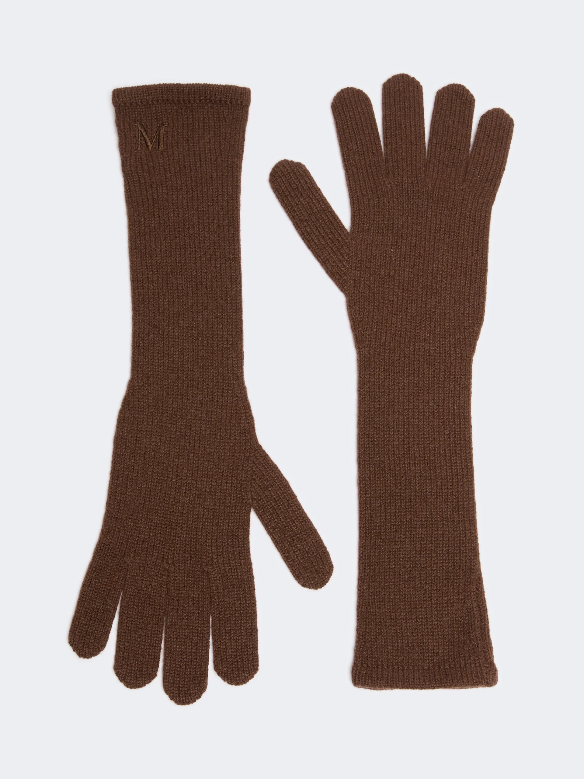 JOCK Long cashmere gloves - RUST - 1