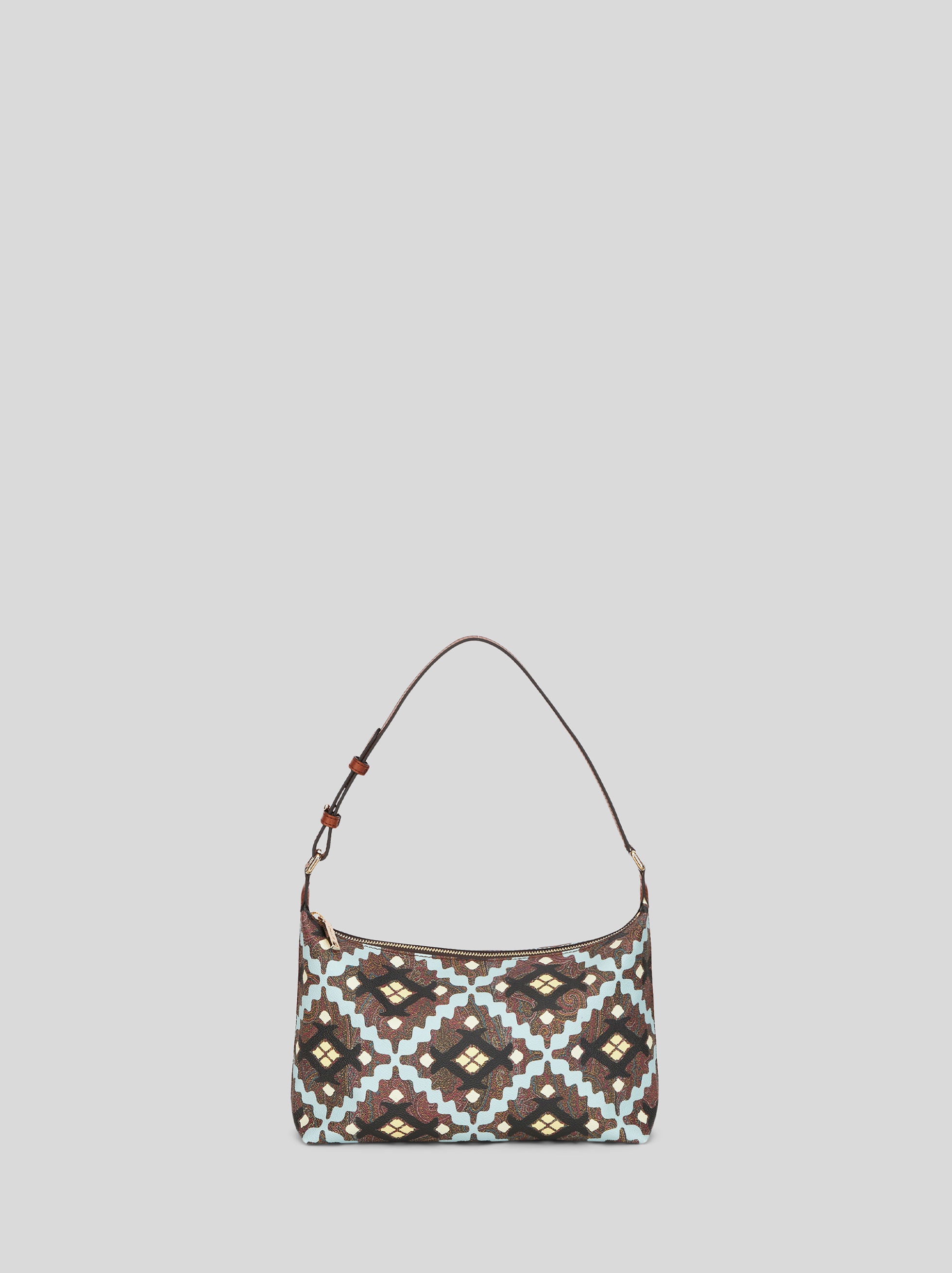 MEDIUM PAISLEY SHOULDER BAG WITH GEOMETRIC PRINT - 1