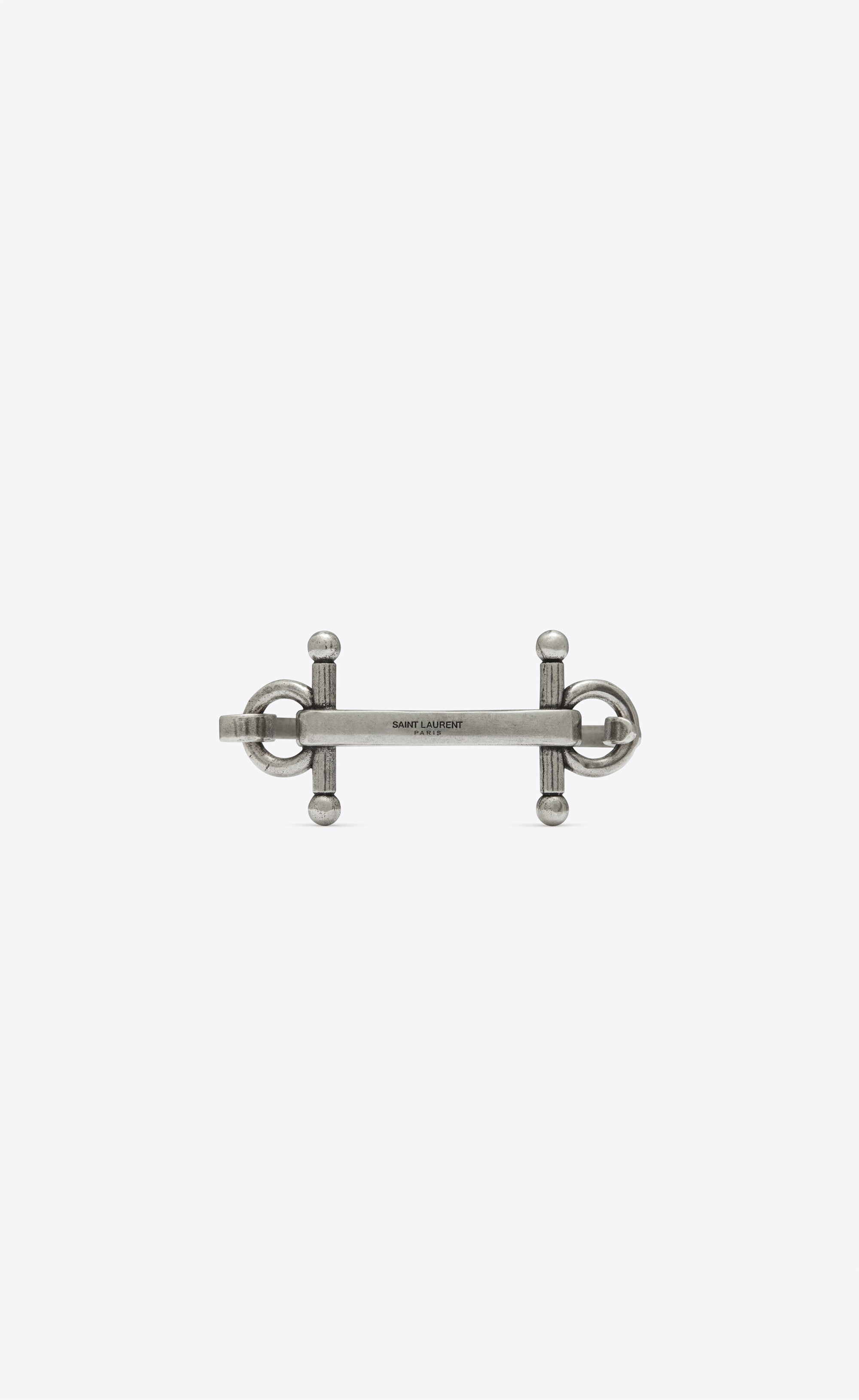 double omega bar bracelet in metal - 1