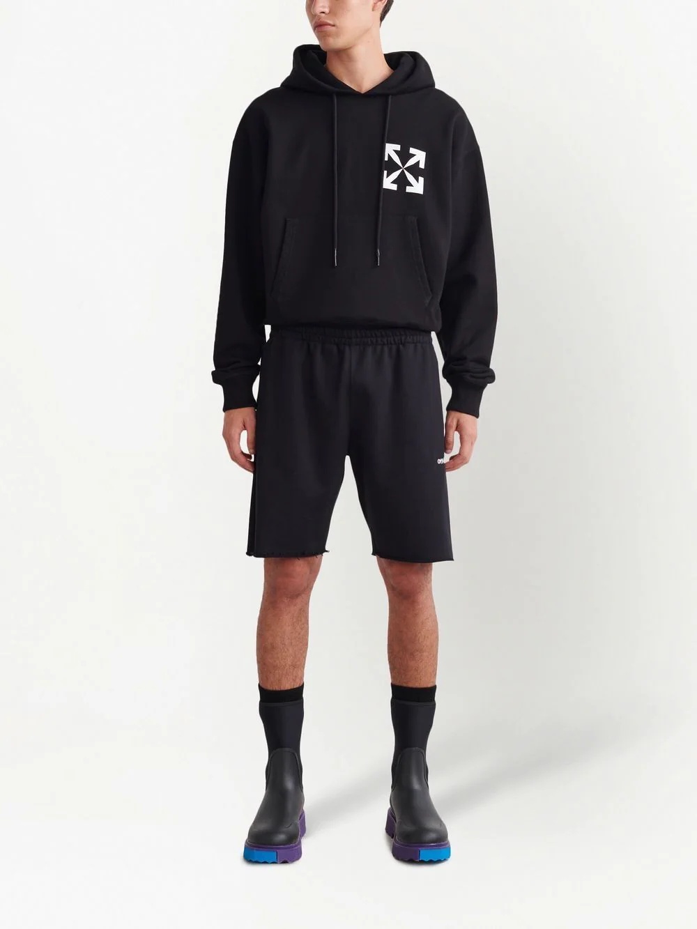 Helvetica logo sweatshorts - 2