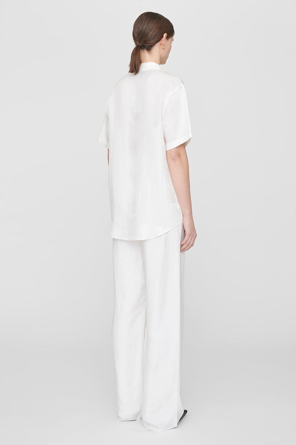 Carrie Pant - White Linen Blend - 3
