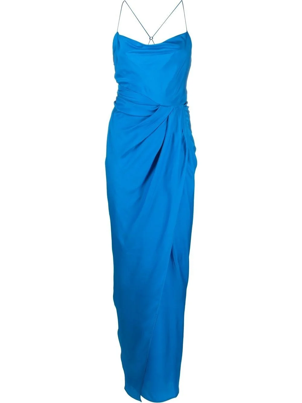 Shiroi draped silk maxi dress - 1