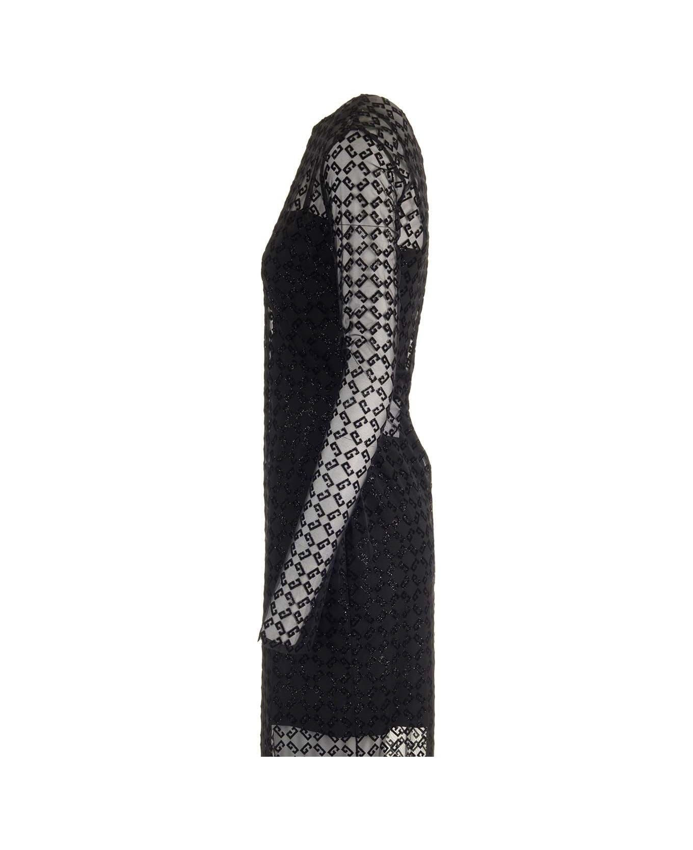 【関税&送料込】Givenchy Monogram 72 Tulle Sheath Dress GIVENCHY Shiny Monogram 72 Tulle Midi Dress | Holt Renfrew