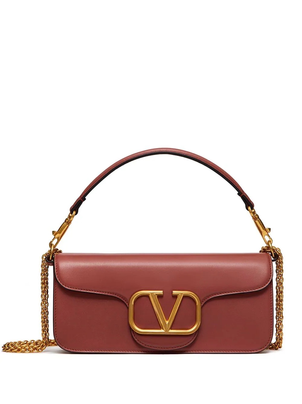 VLogo chain shoulder bag - 1