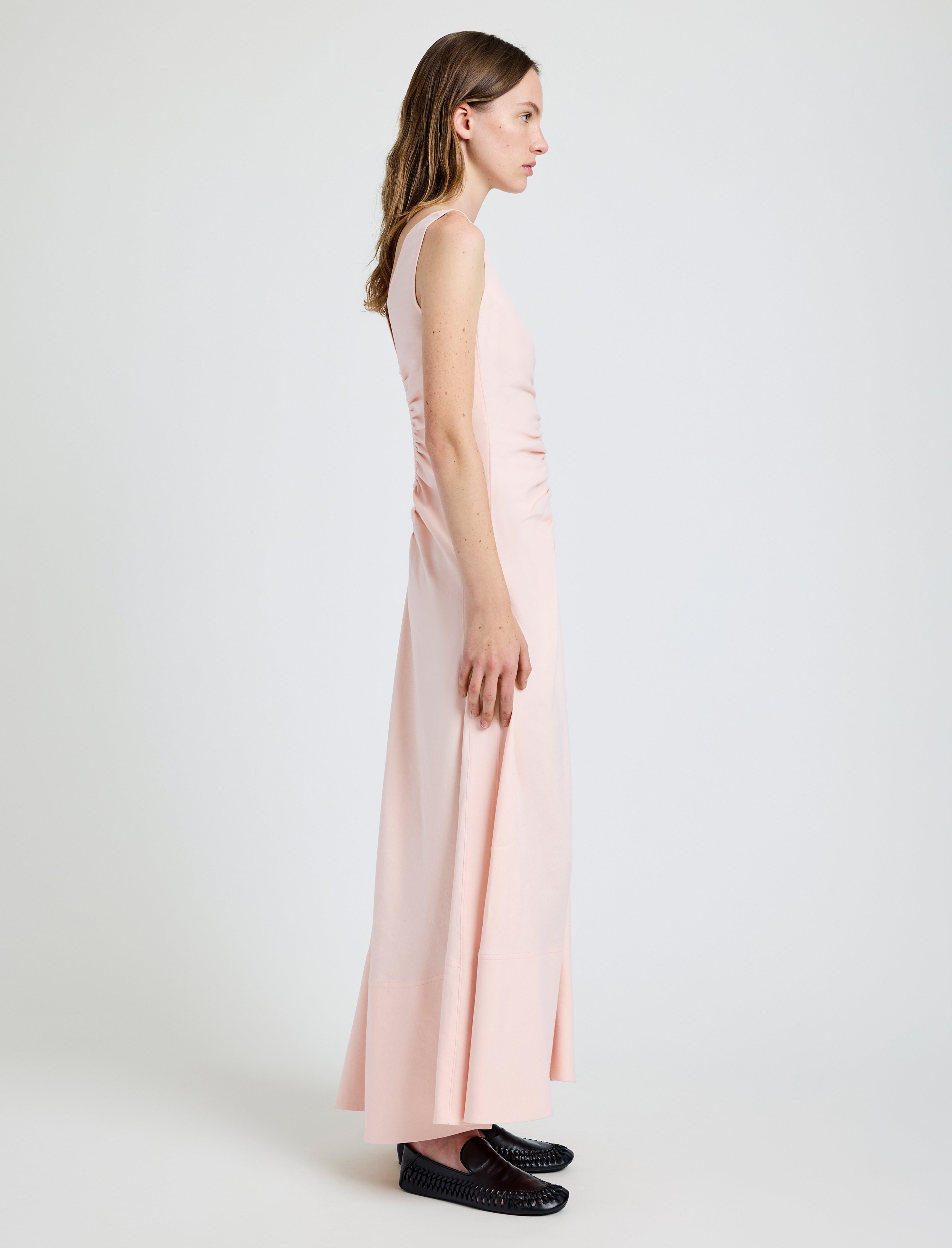 Remi Dress in Eco Stretch Linen Viscose - 3