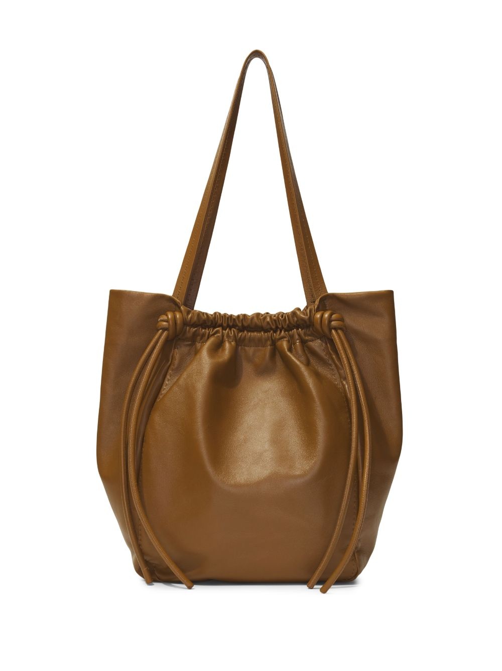 leather drawstring tote - 4