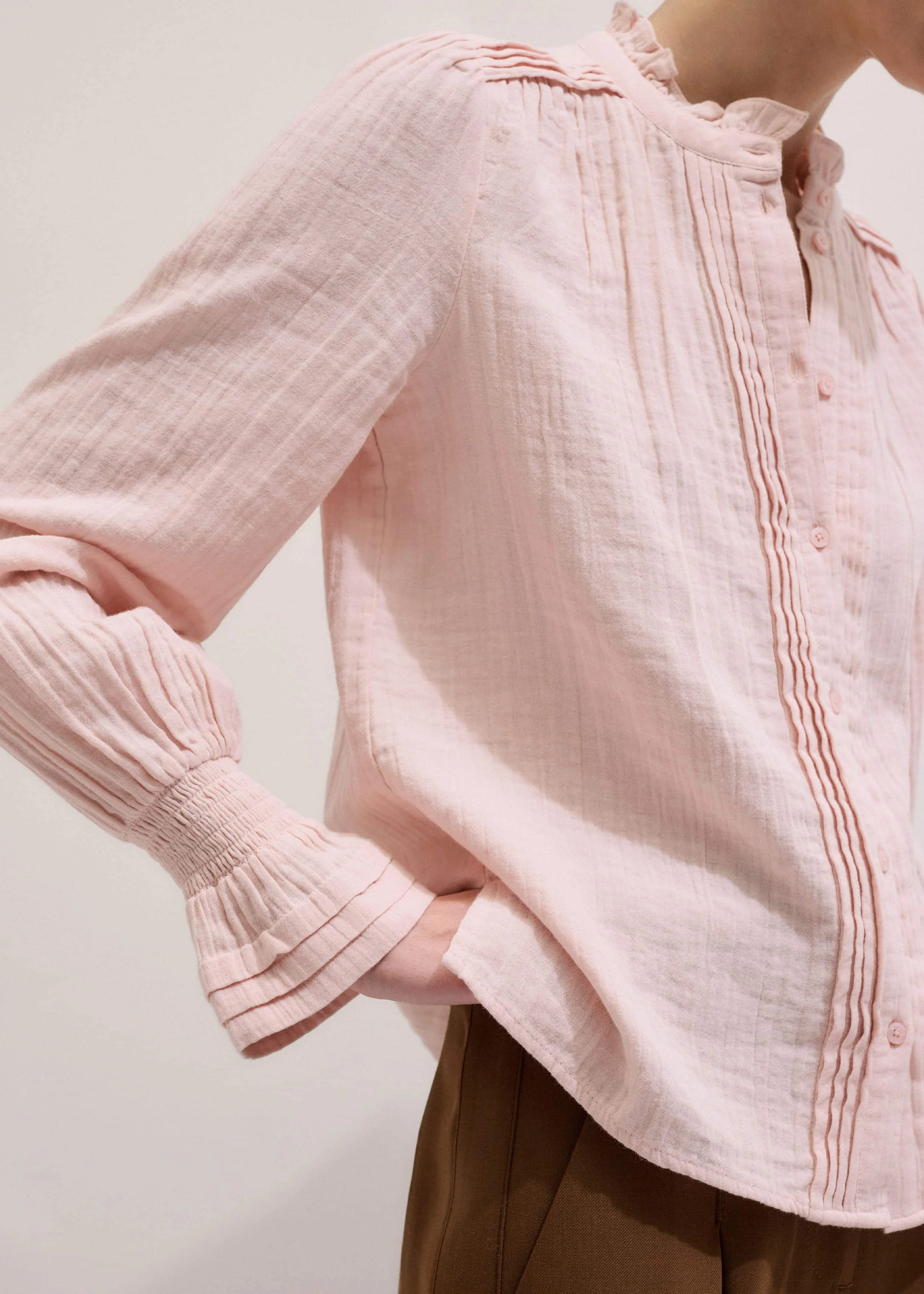Pleat Summer Blouse - 1