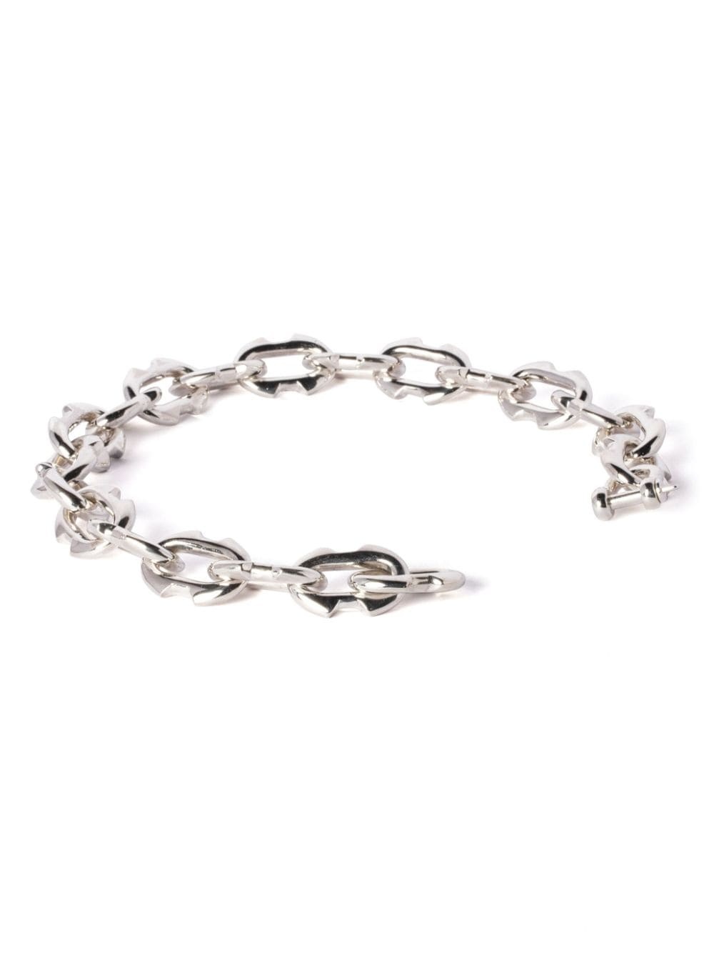 cable-chain link polished-finish necklace - 3