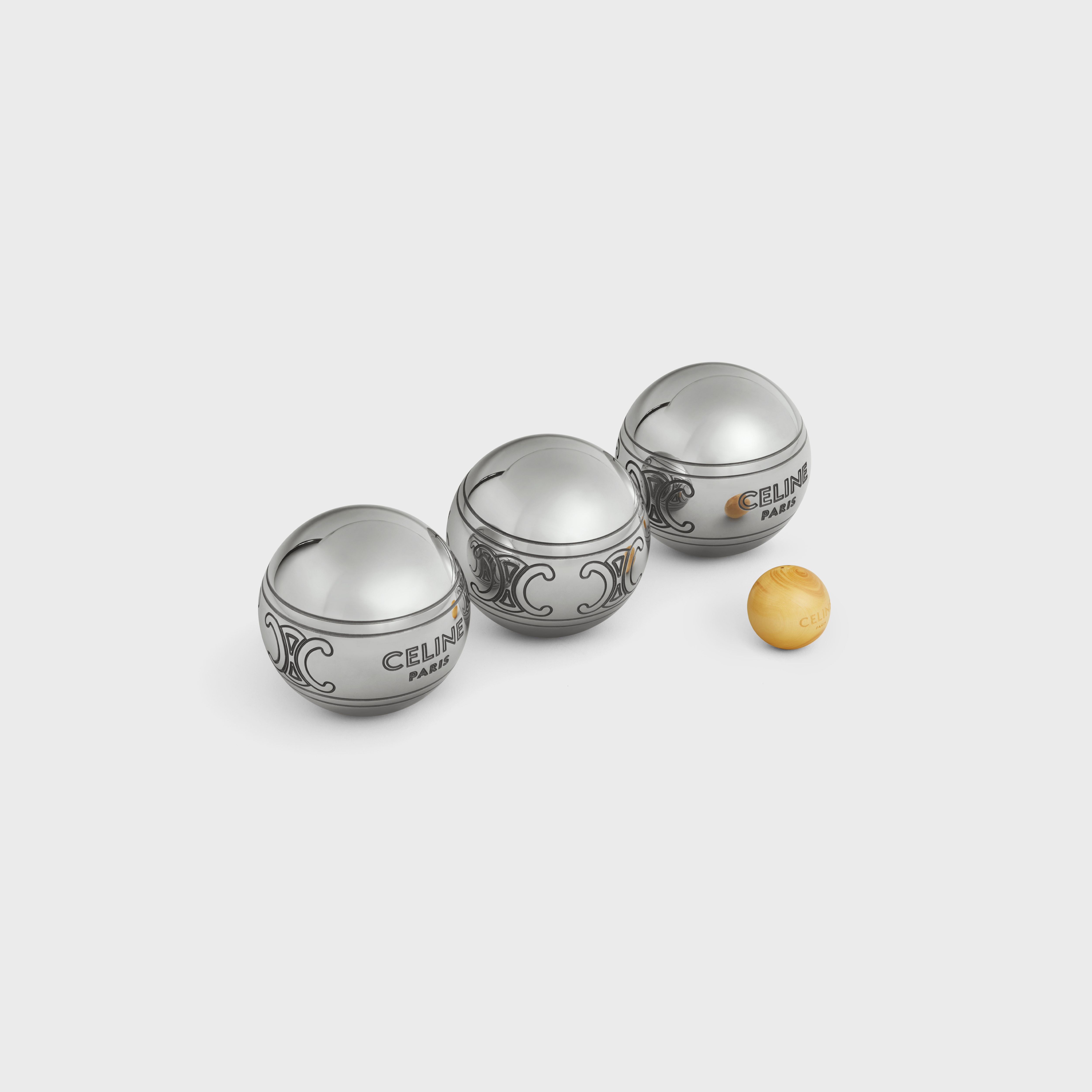 Petanque Game in Triomphe canvas and Calfskin - 6