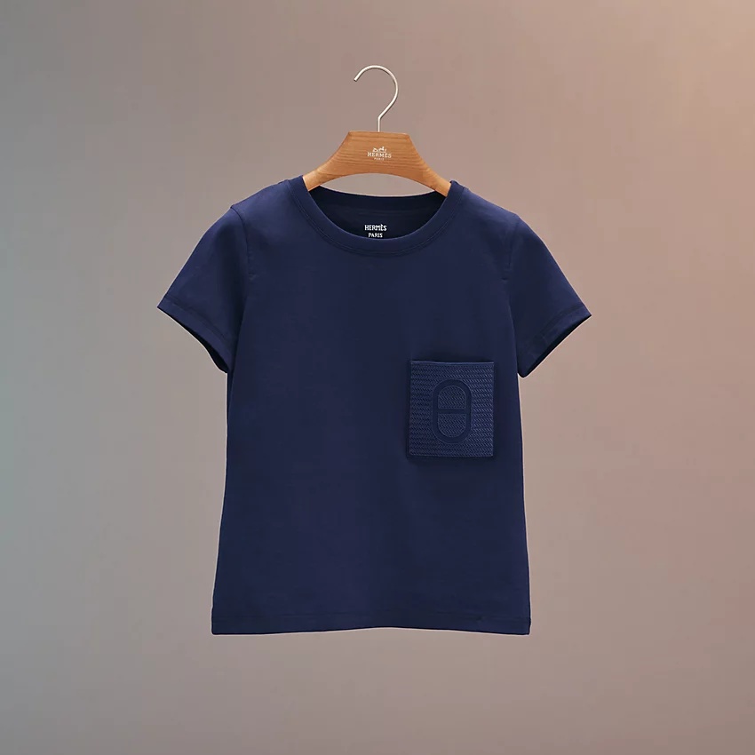Micro embroidered pocket t-shirt - 1