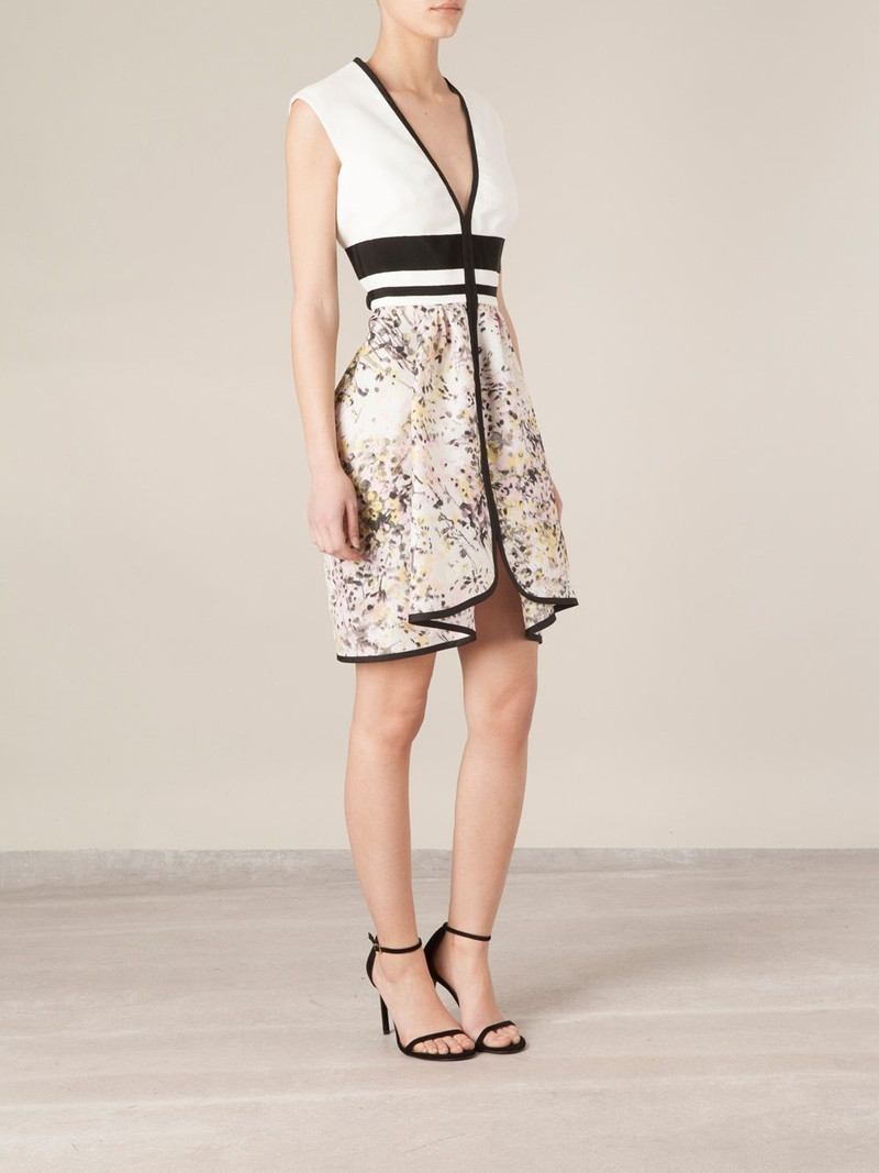 GIAMBATTISTA VALLI skirt ruffle sleeveless dress outlook
