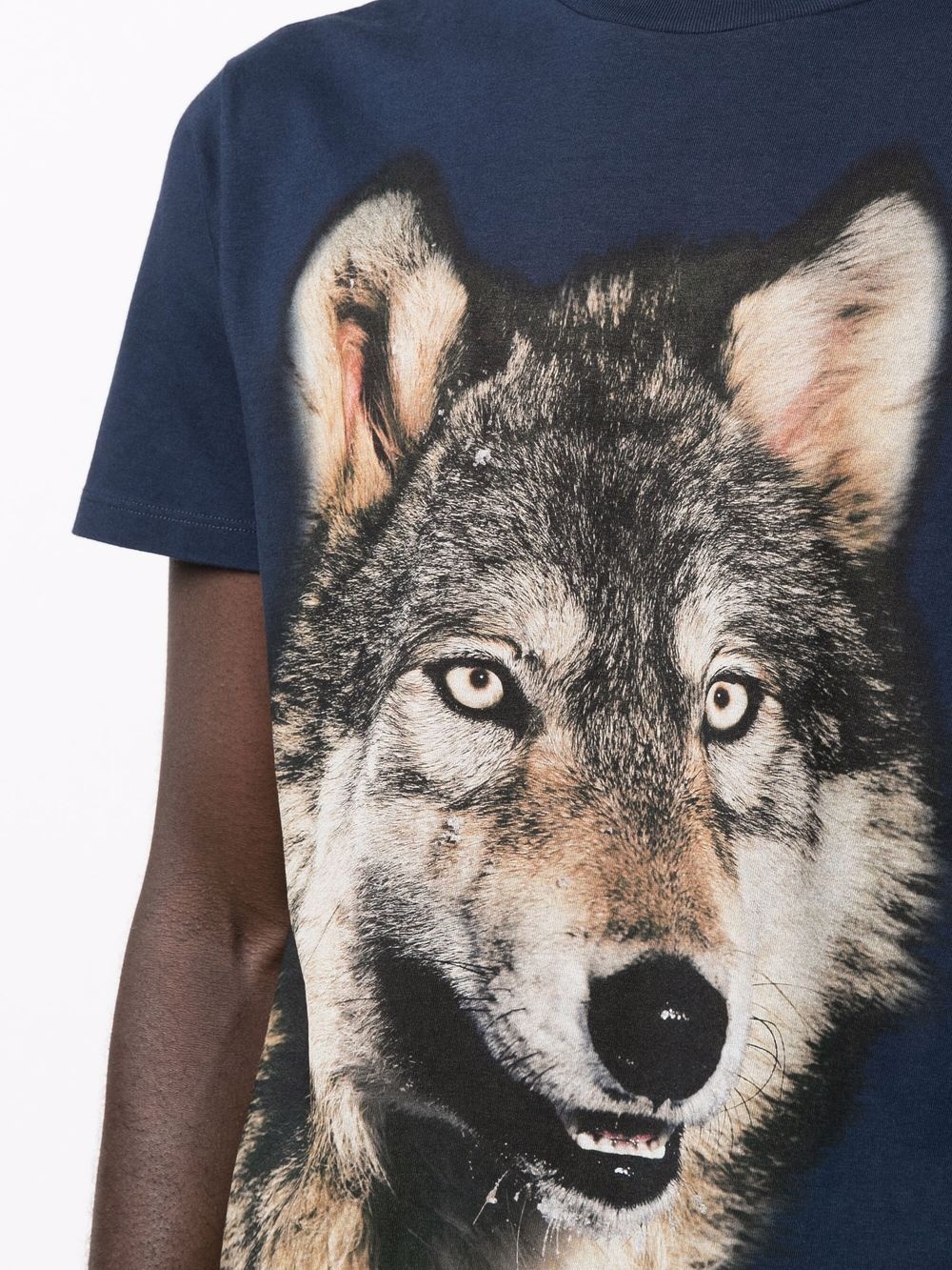 wolf-print cotton T-shirt - 5