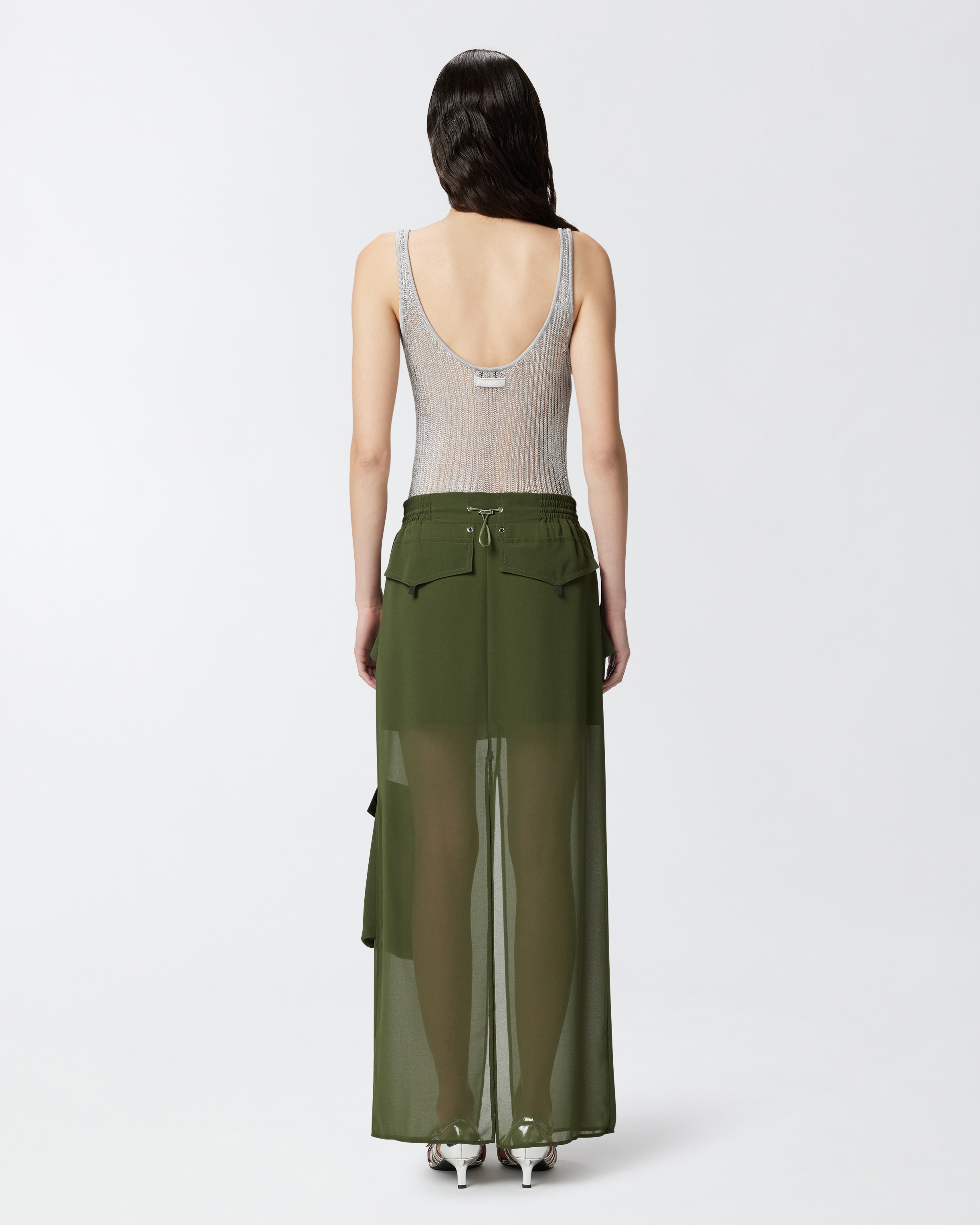TRANSPARENT KNITTED TANK TOP - 4