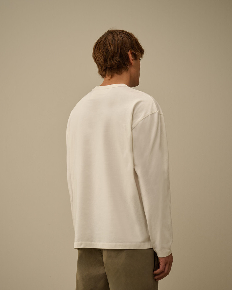 Mercerized 30/2 Jersey Twisted Long Sleeve T-Shirt 4