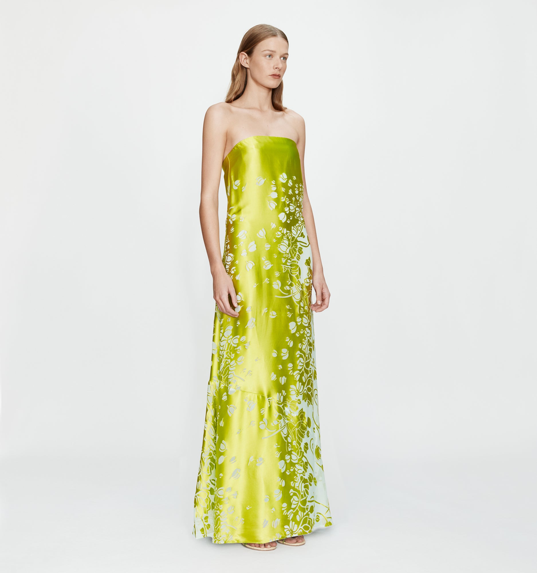Burnout Strapless Dress - 3
