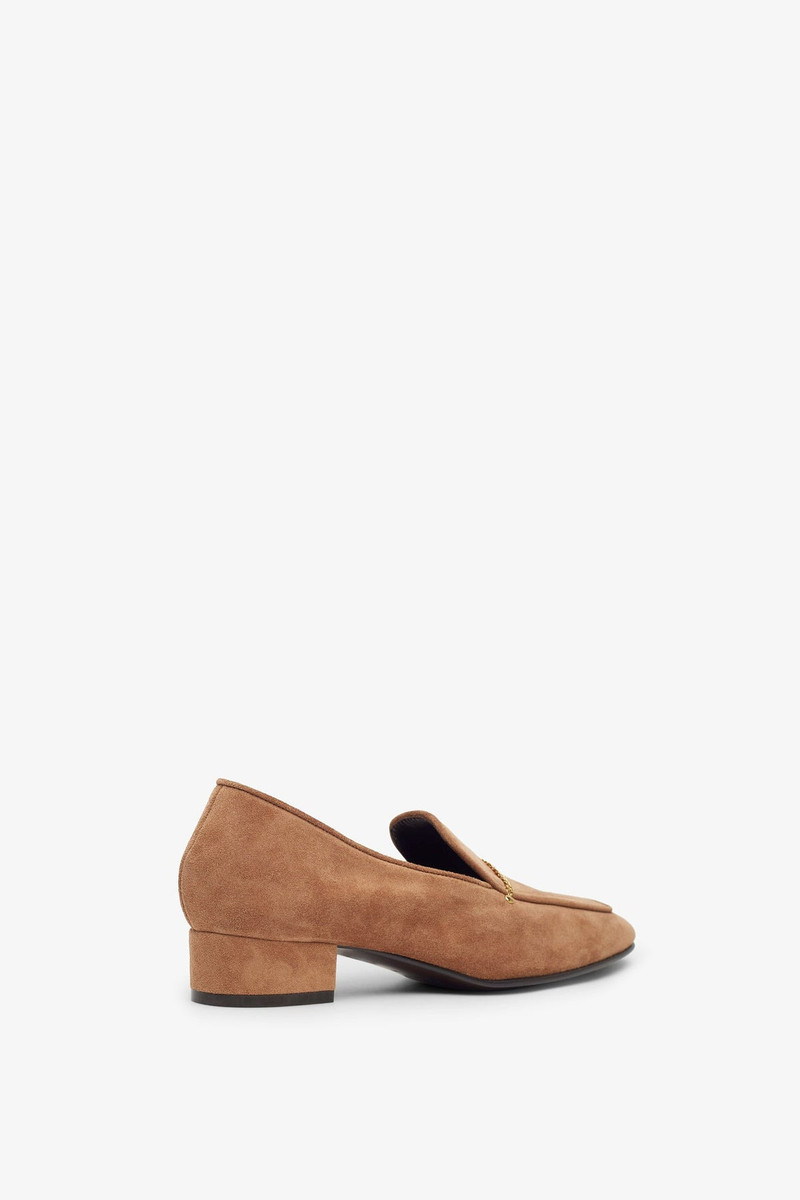 herbert levine Fair and Square brown suede loafers outlook