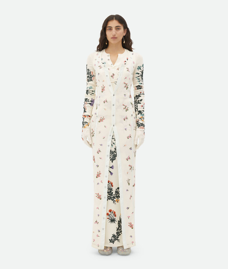 Bottega Veneta Wool Flowers Long Gloves outlook