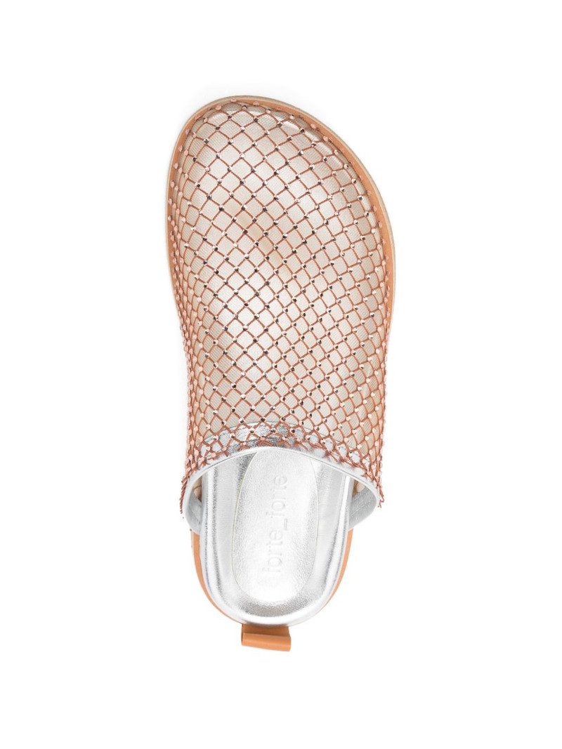 crystal-embellished mesh mules 4