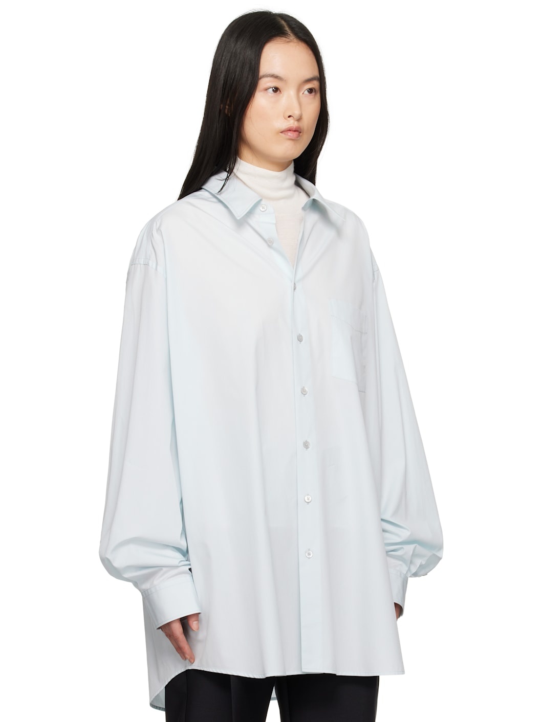 Blue Oversized Shirt - 2