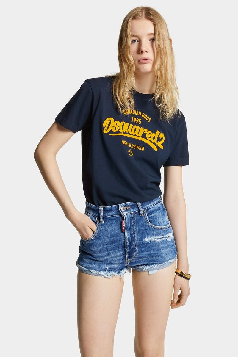 SUPER NEGATIVE DYED JUST RIGHT FIT BORN TO BE WILD T-SHIRT 3