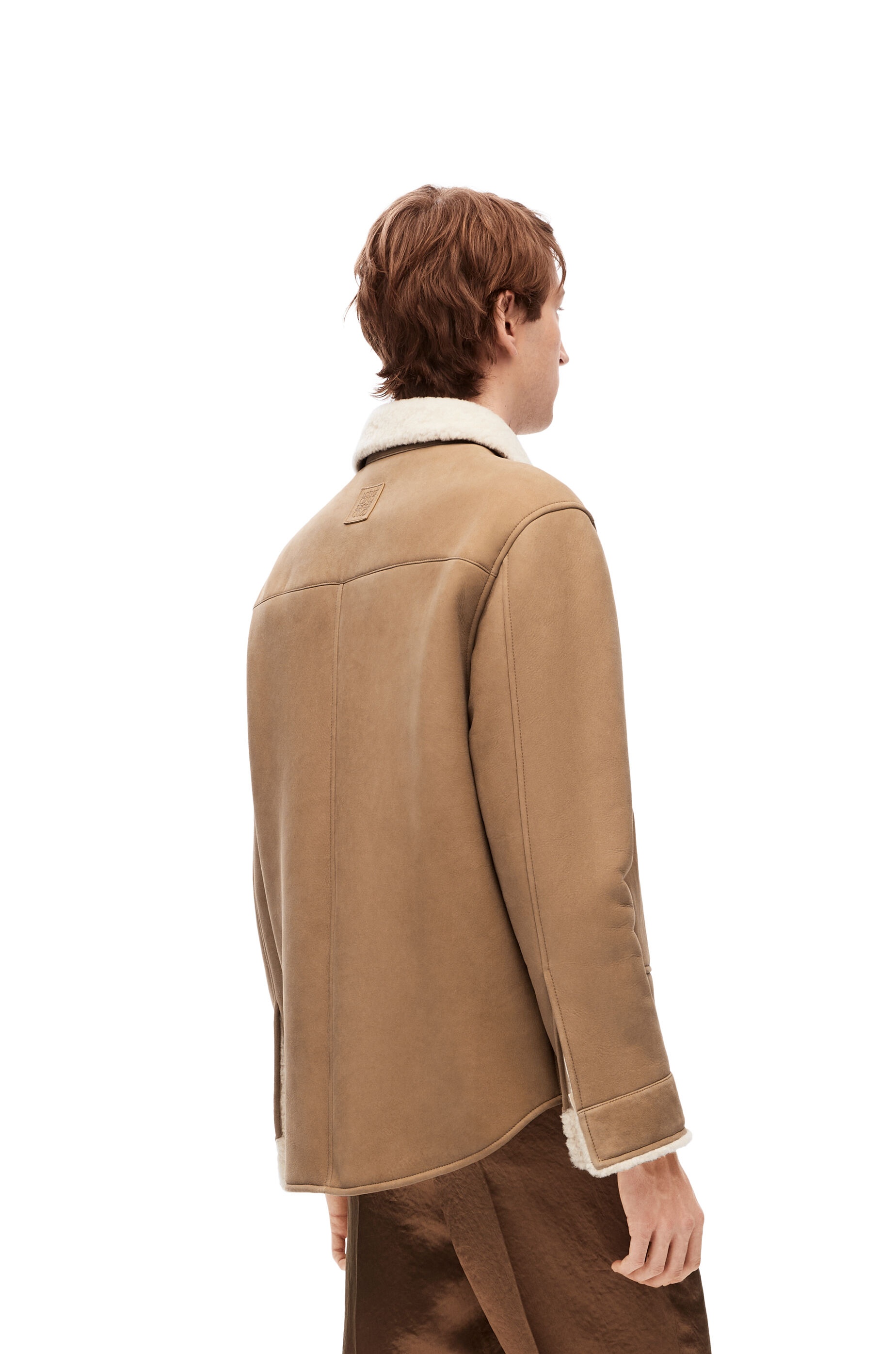 Overshirt in shearling - 4