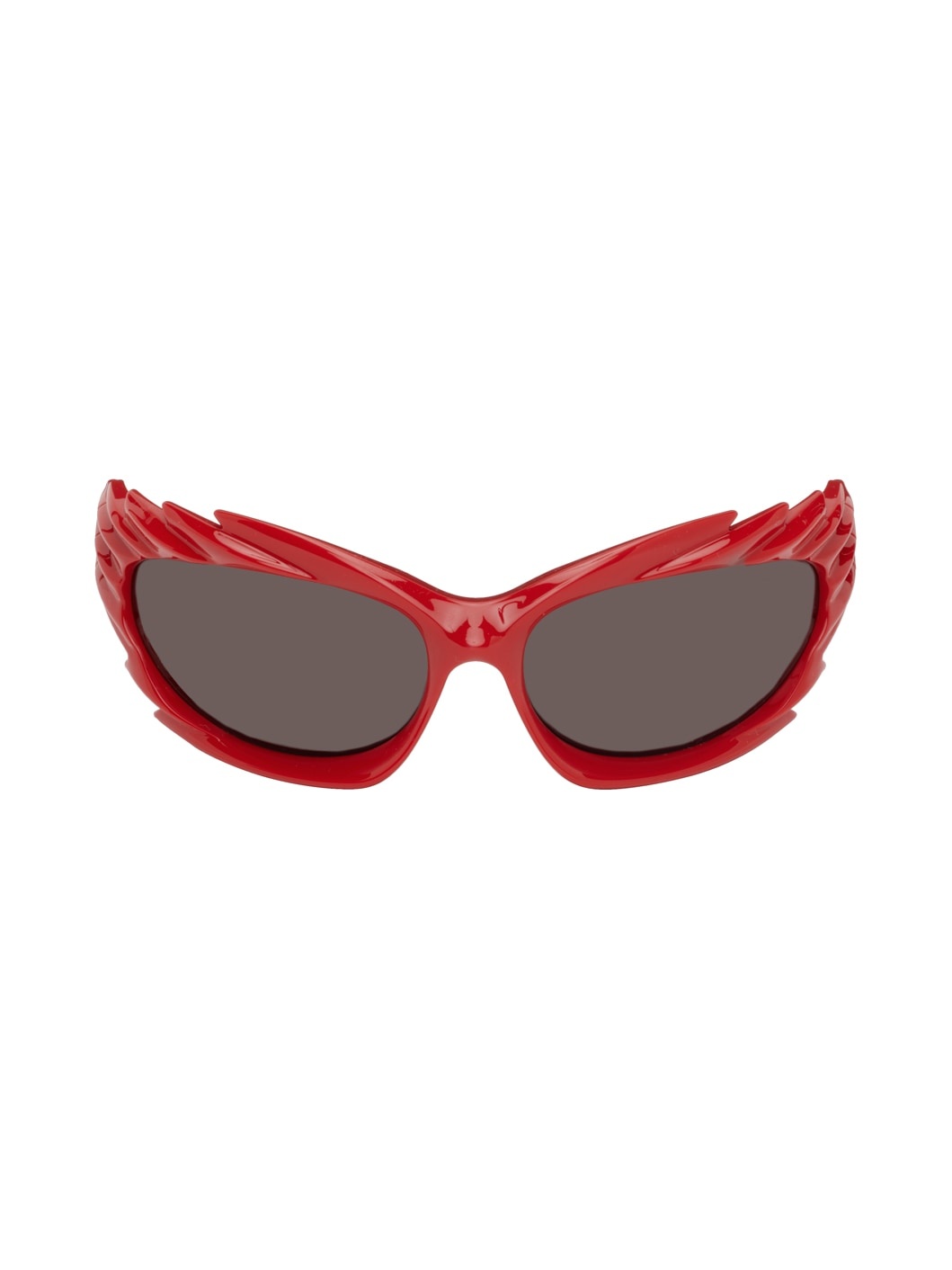 BALENCIAGA Red Spike Sunglasses ssense REVERSIBLE