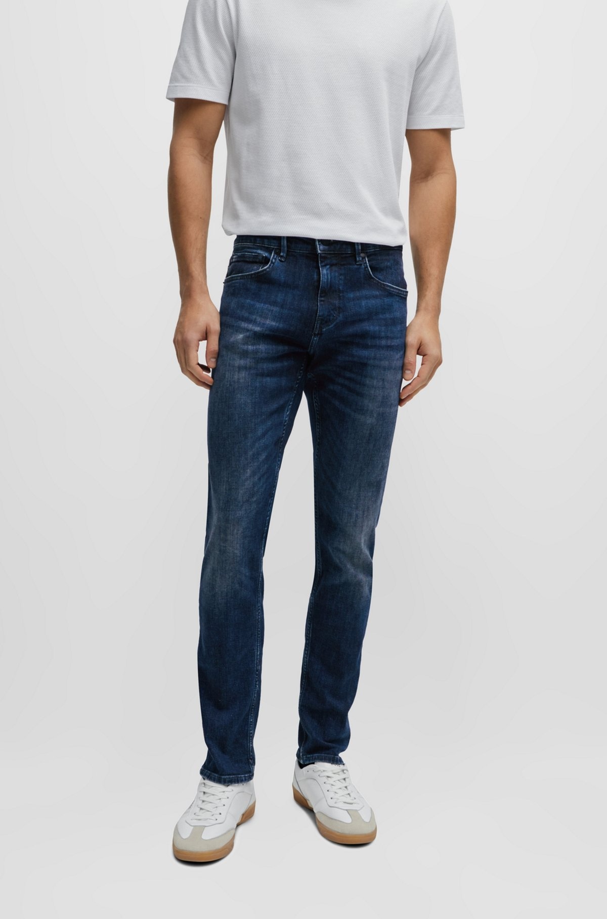EXTRA-SLIM-FIT JEANS IN INDIGO SUPER-STRETCH DENIM - 2
